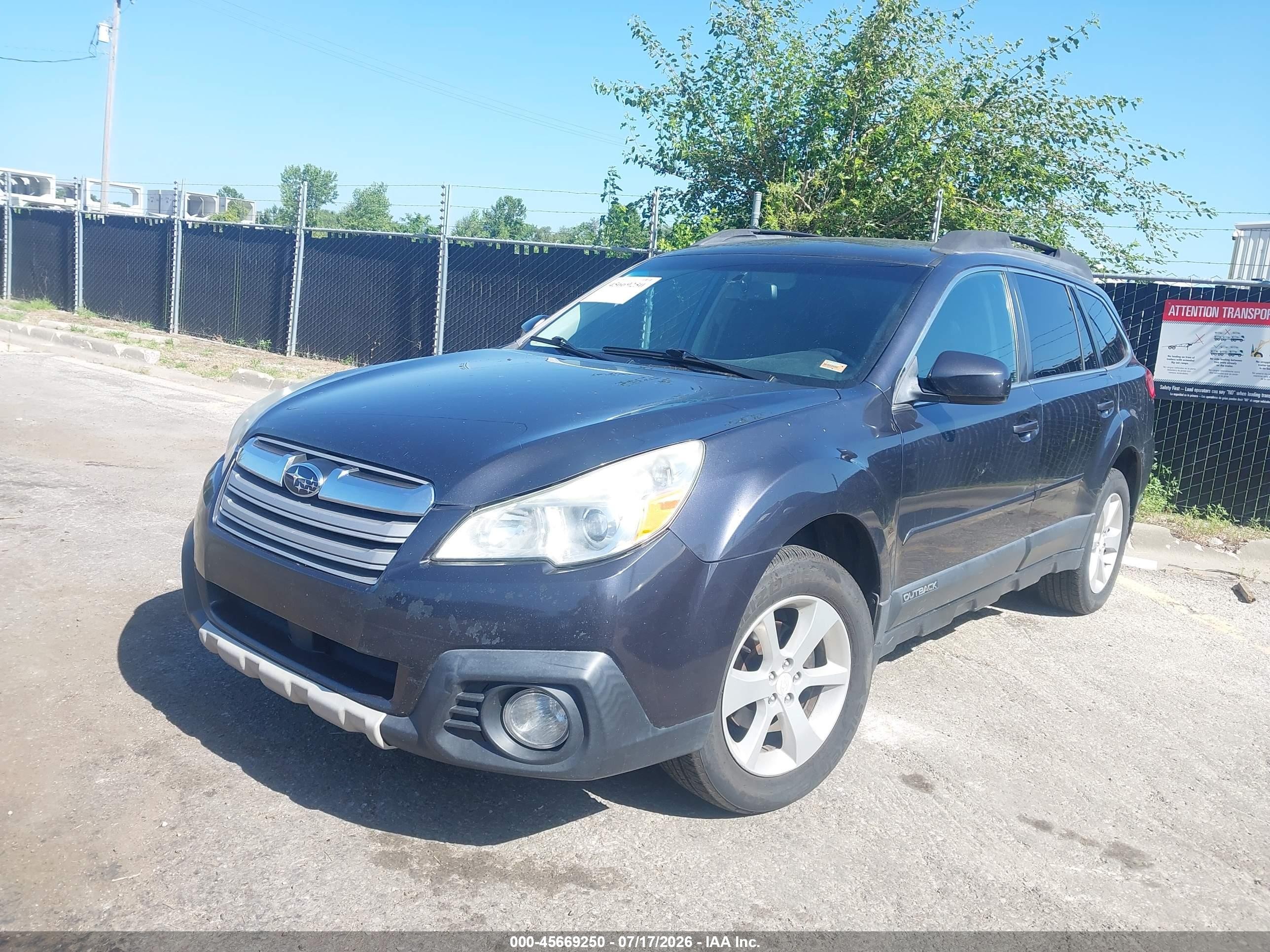 2013 Subaru Outback 2.5i Premium Blue vin: 4S4BRBCC0D3321214
