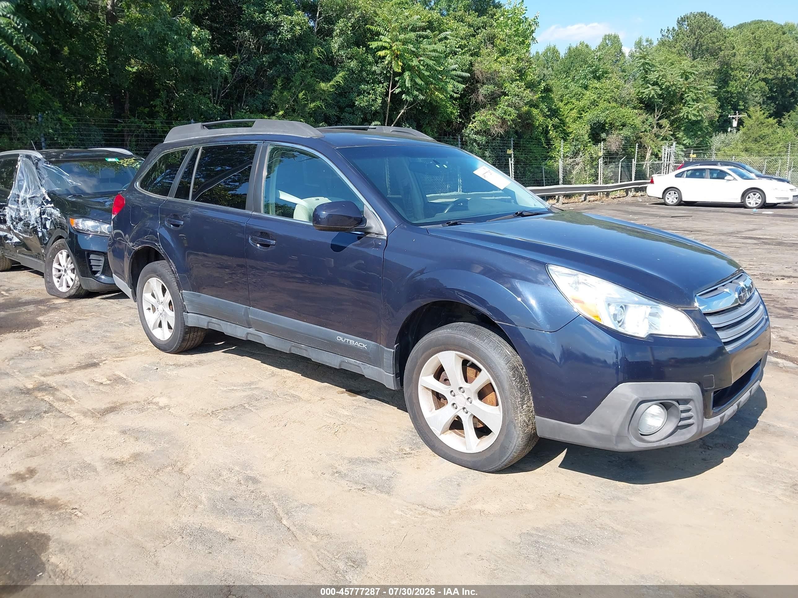 2013 Subaru Outback 2.5i Premium Синий vin: 4S4BRBCC0D3323609