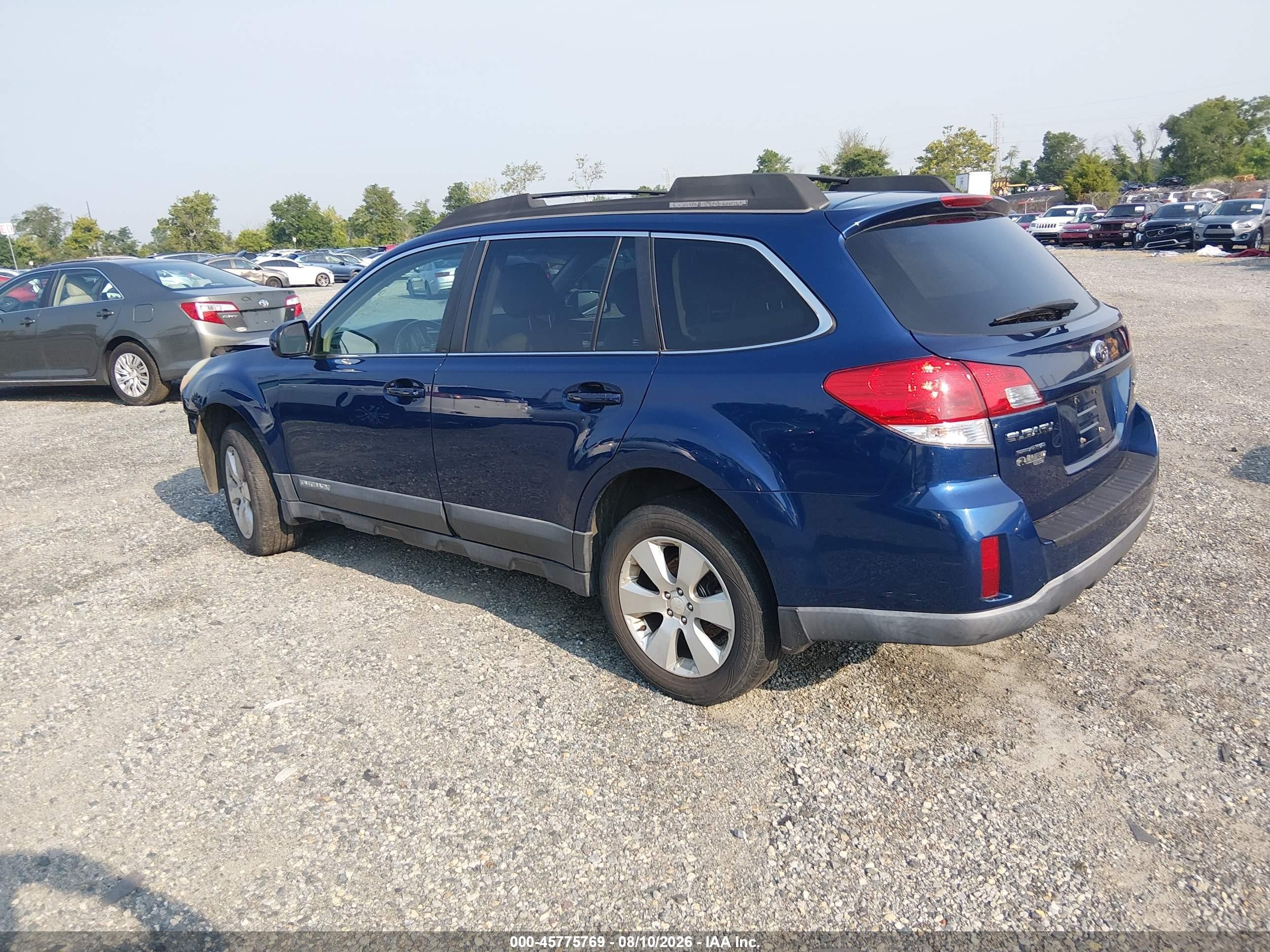2010 Subaru Outback 2.5i Premium Blue vin: 4S4BRBCC1A3375780