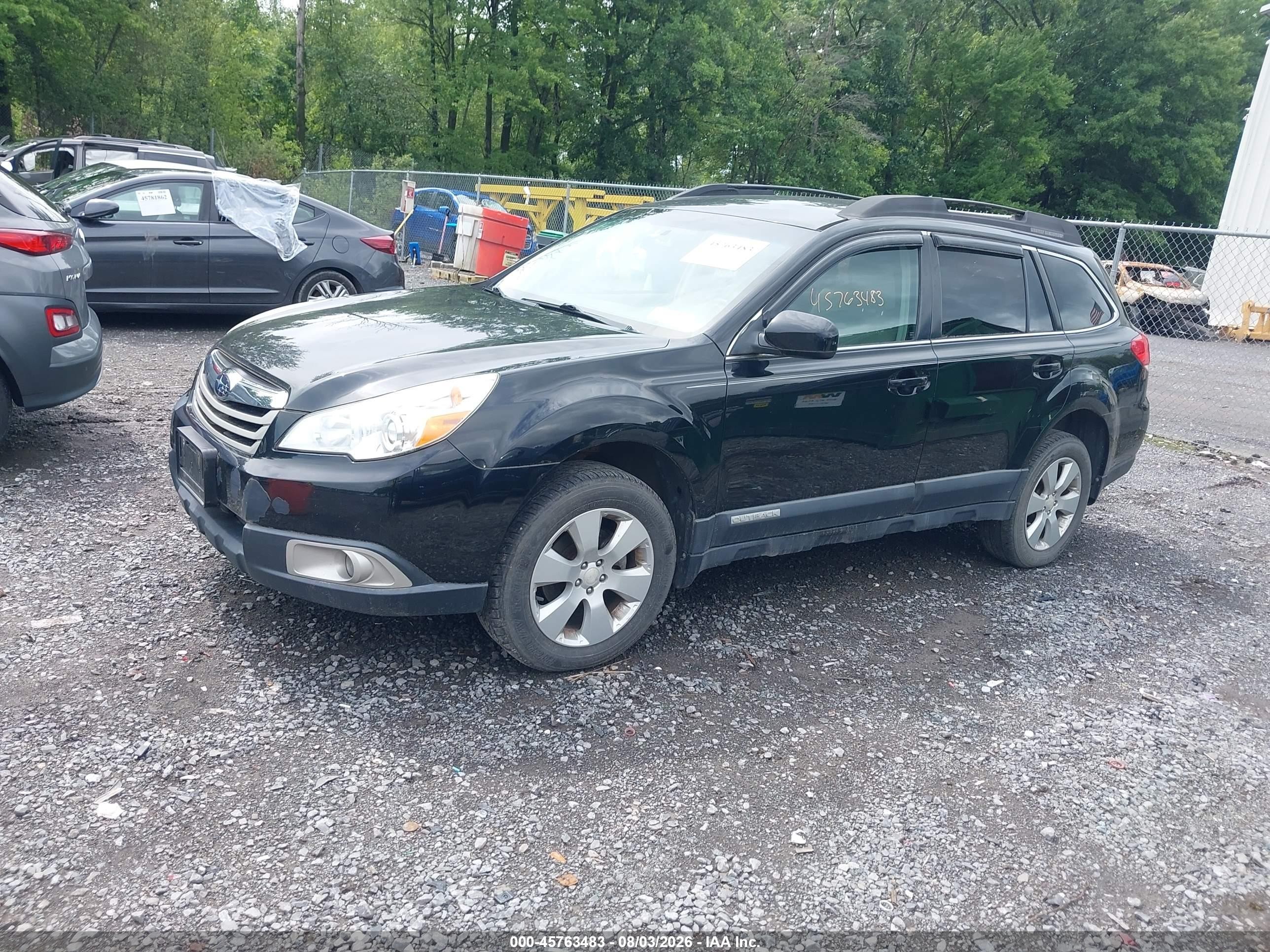 2011 Subaru Outback 2.5i Premium Black vin: 4S4BRBCC1B3330694