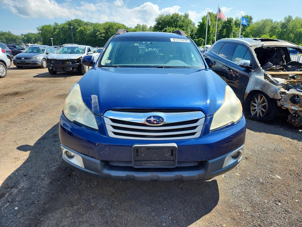 2011 Subaru Outback 2.5i Premium Синий vin: 4S4BRBCC1B3384867
