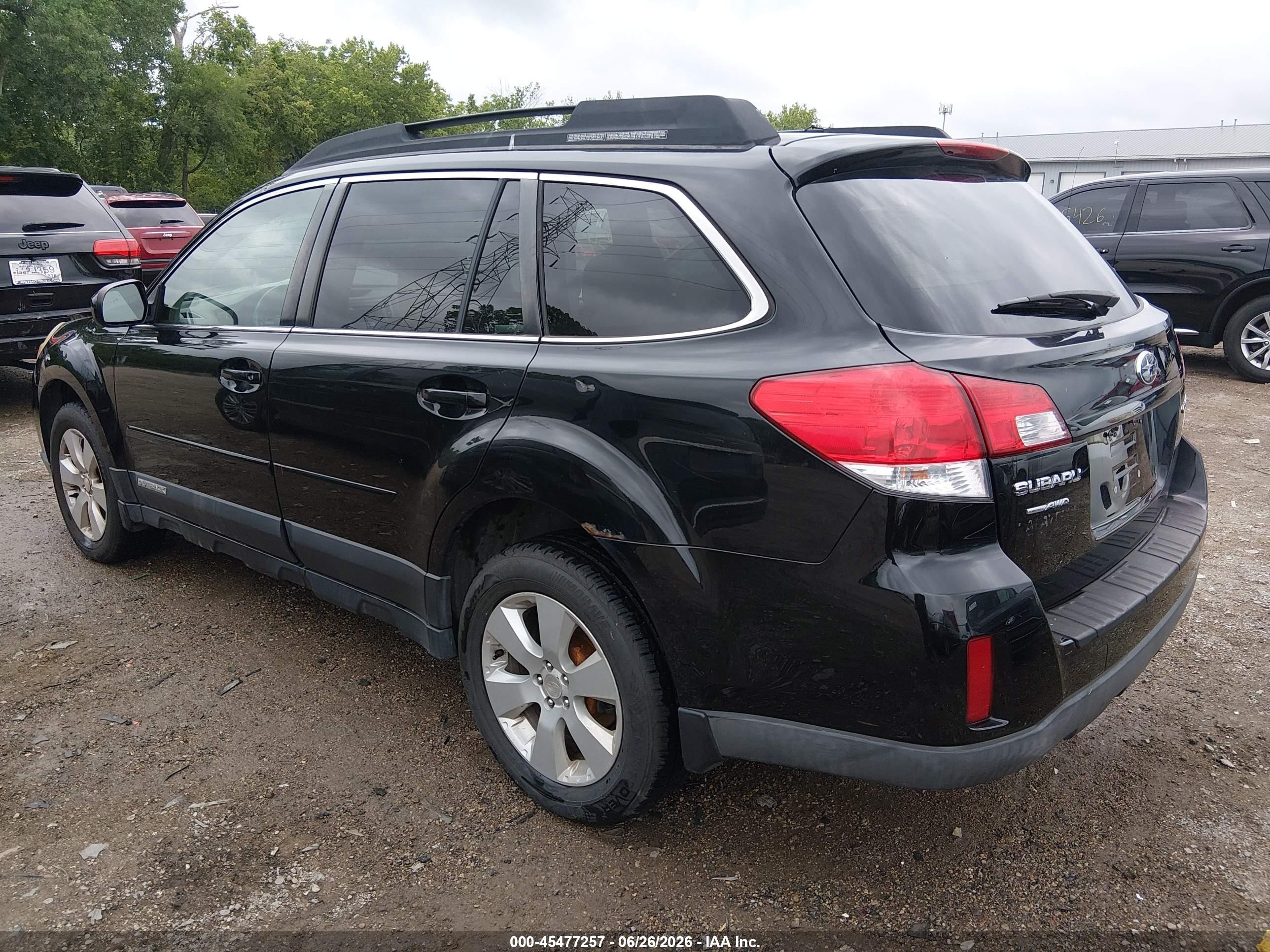 2012 Subaru Outback 2.5i Premium Black vin: 4S4BRBCC1C1248977