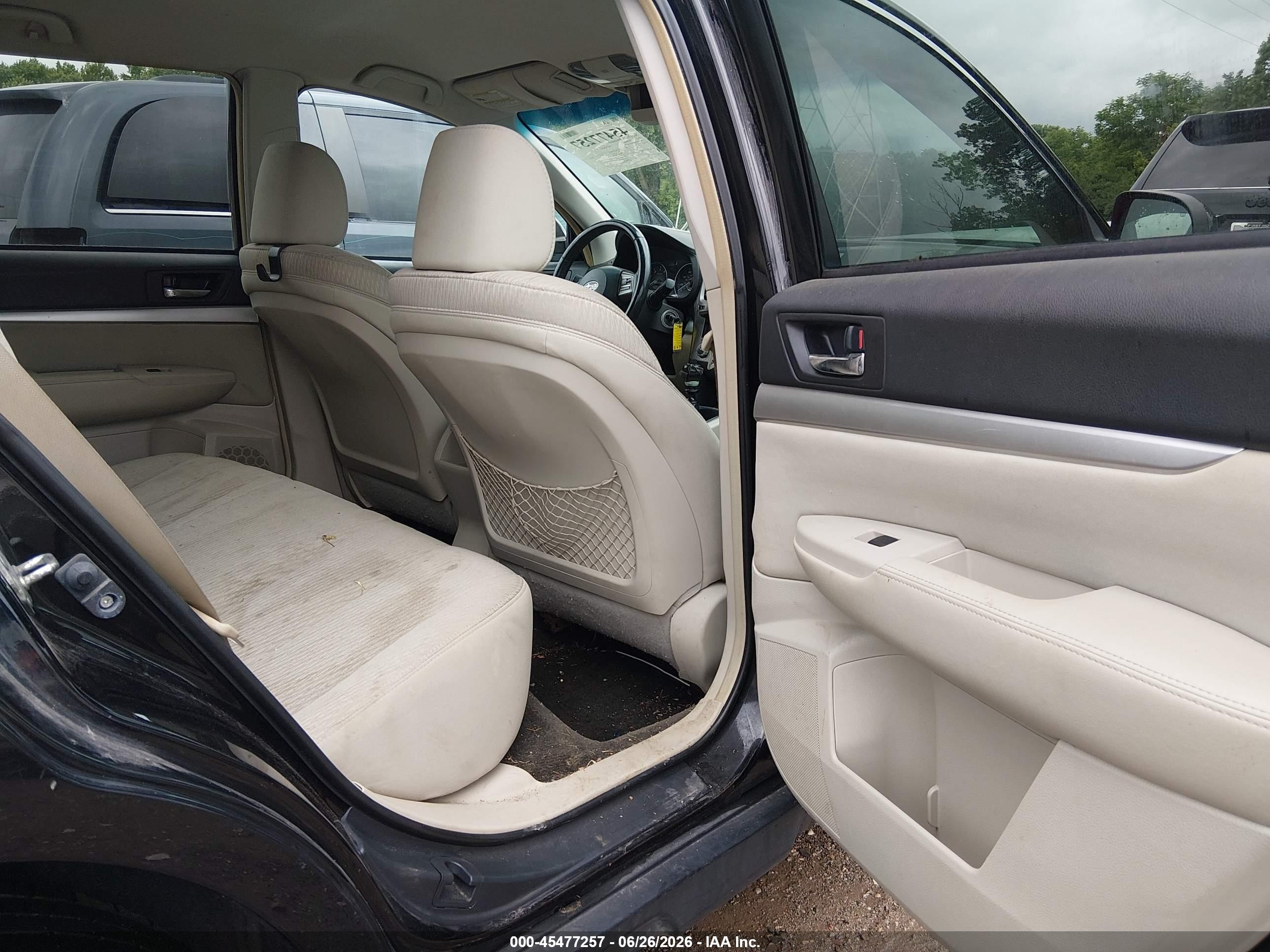 2012 Subaru Outback 2.5i Premium Black vin: 4S4BRBCC1C1248977