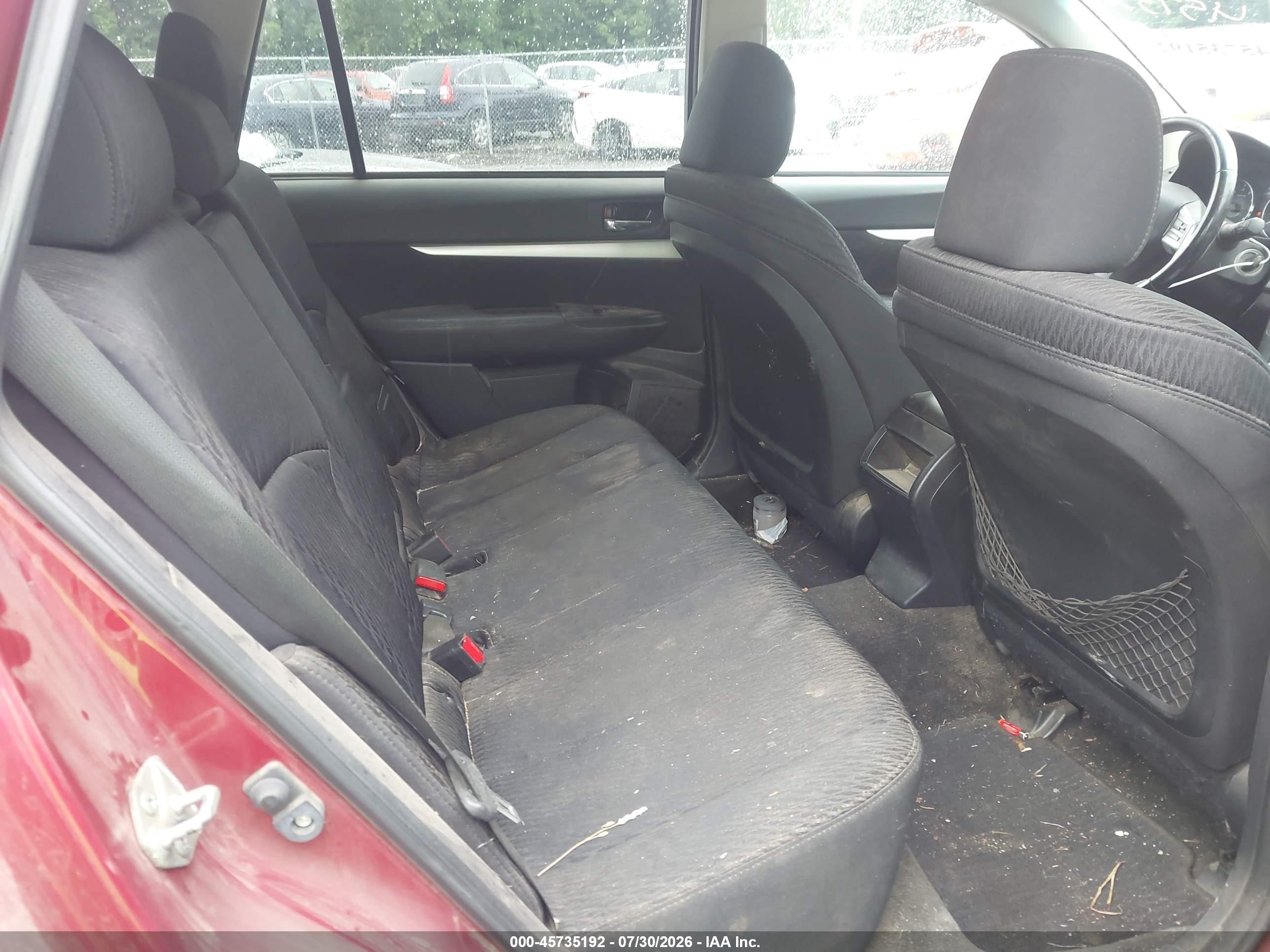 2012 Subaru Outback 2.5i Premium Red vin: 4S4BRBCC1C3207799