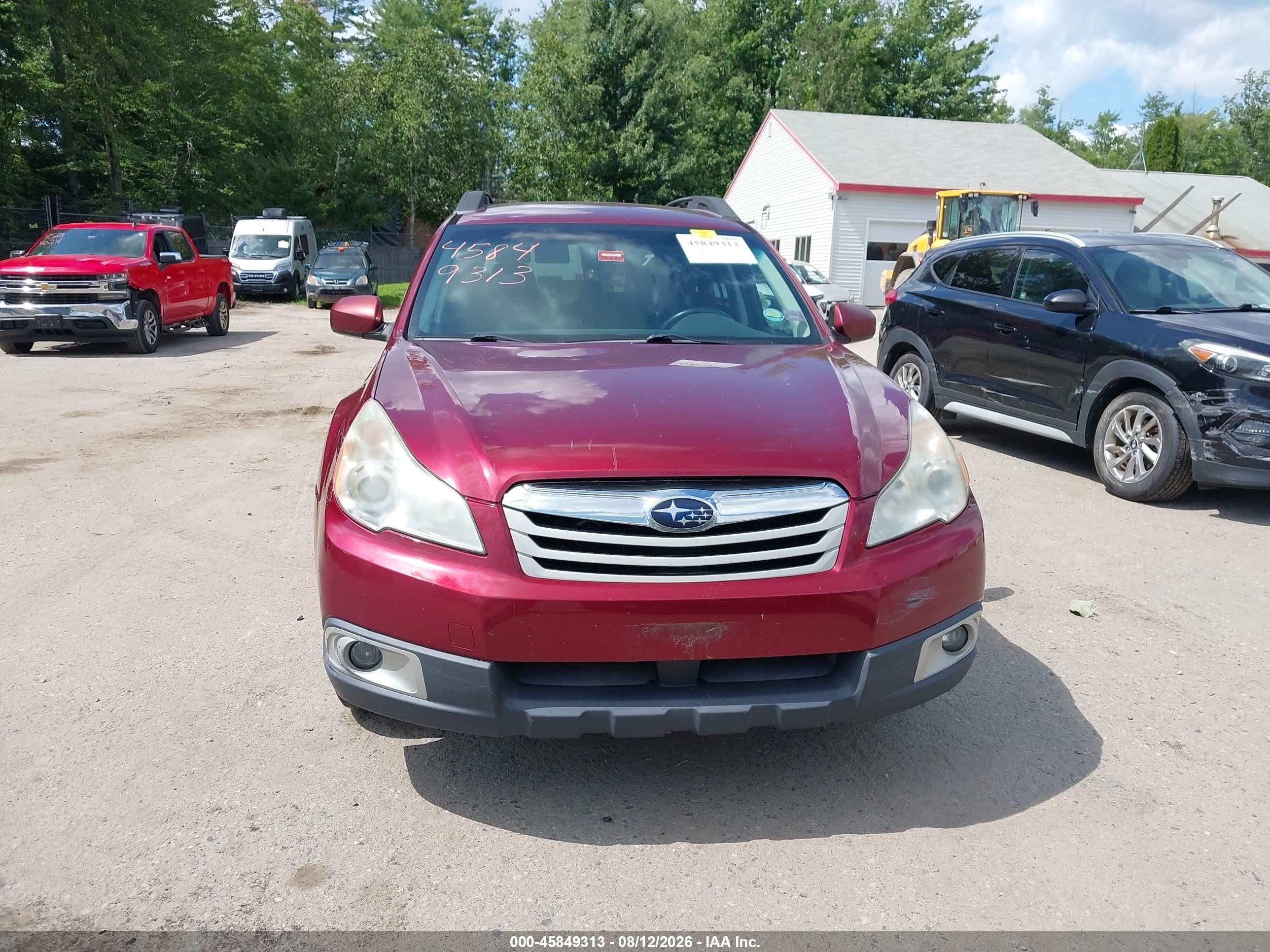 2012 Subaru Outback 2.5i Premium Maroon vin: 4S4BRBCC1C3266934
