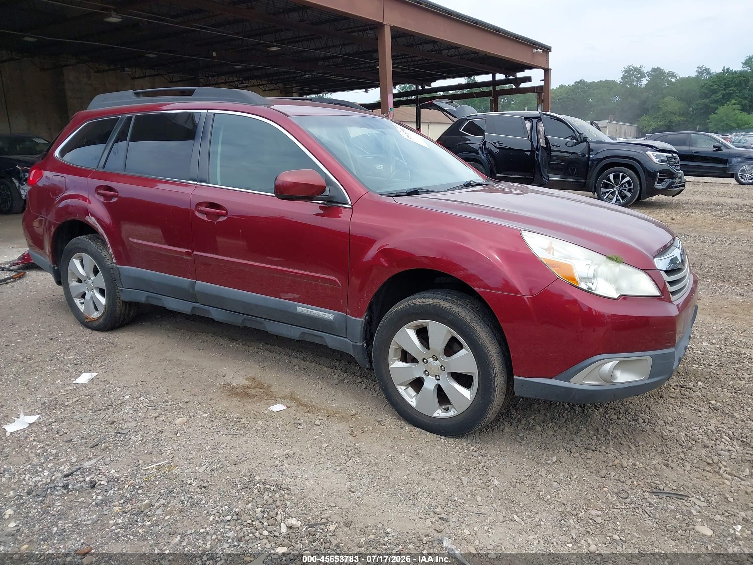 2012 Subaru Outback 2.5i Premium Red vin: 4S4BRBCC1C3276413