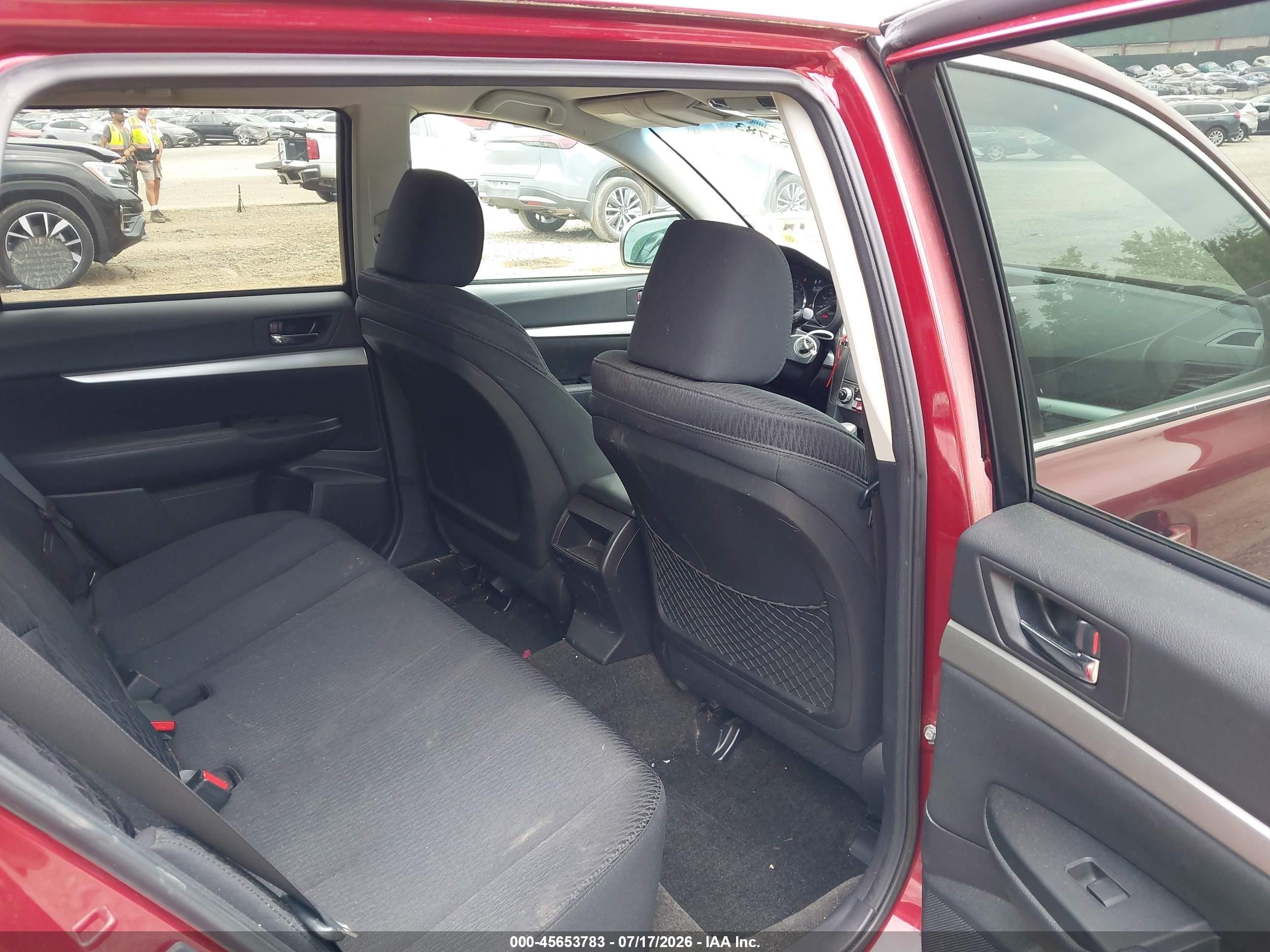 2012 Subaru Outback 2.5i Premium Red vin: 4S4BRBCC1C3276413