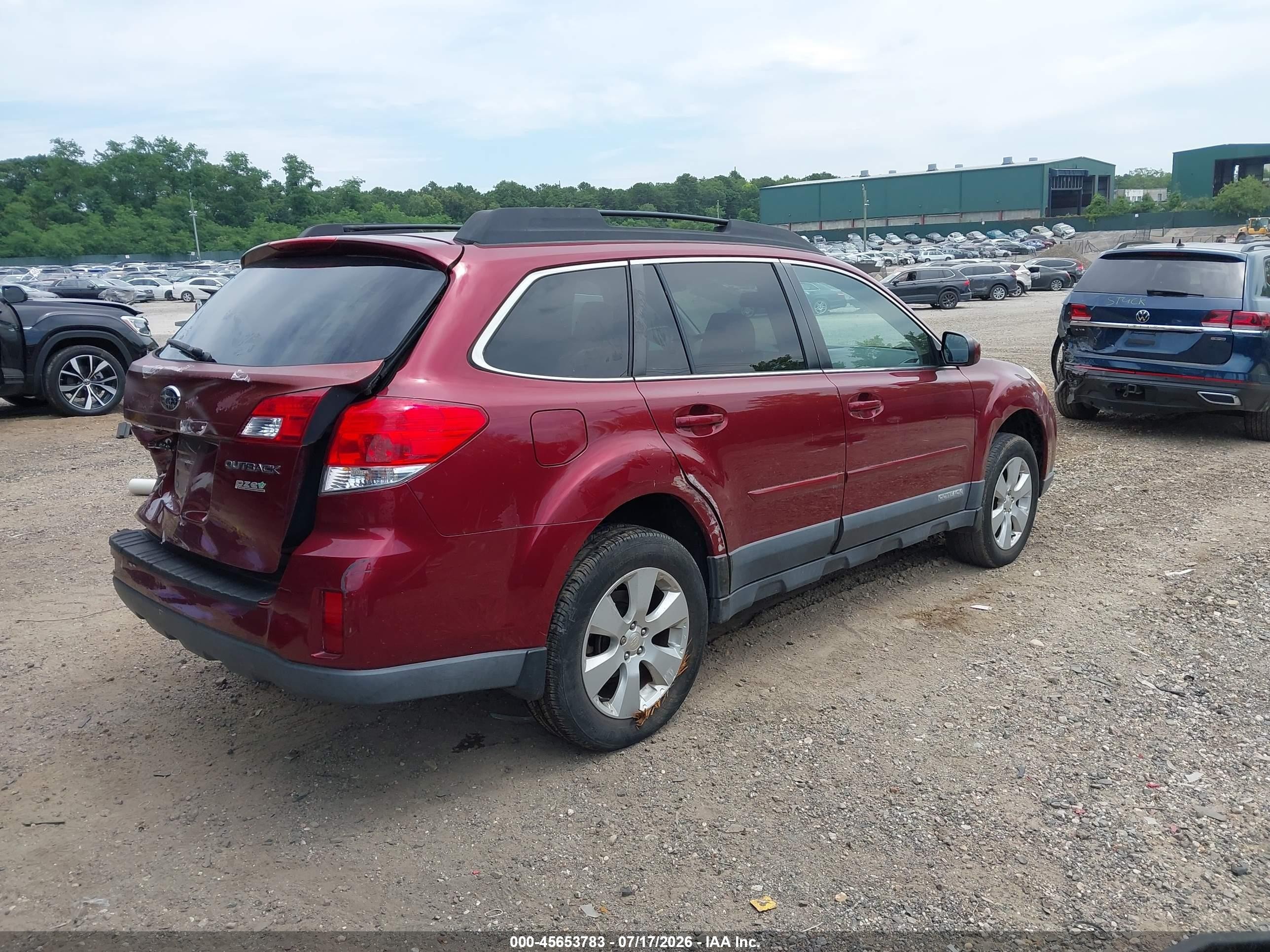 2012 Subaru Outback 2.5i Premium Red vin: 4S4BRBCC1C3276413