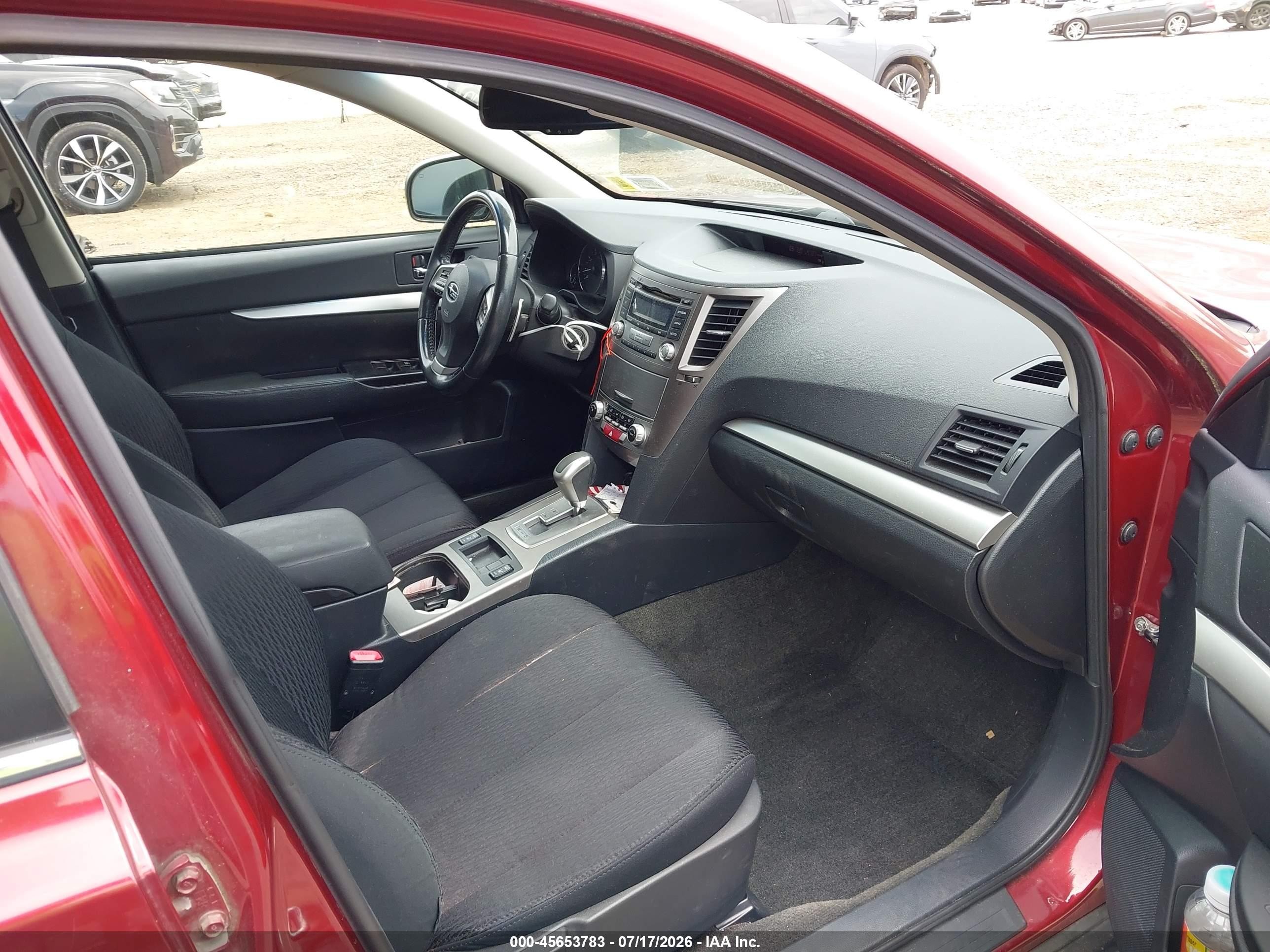 2012 Subaru Outback 2.5i Premium Red vin: 4S4BRBCC1C3276413