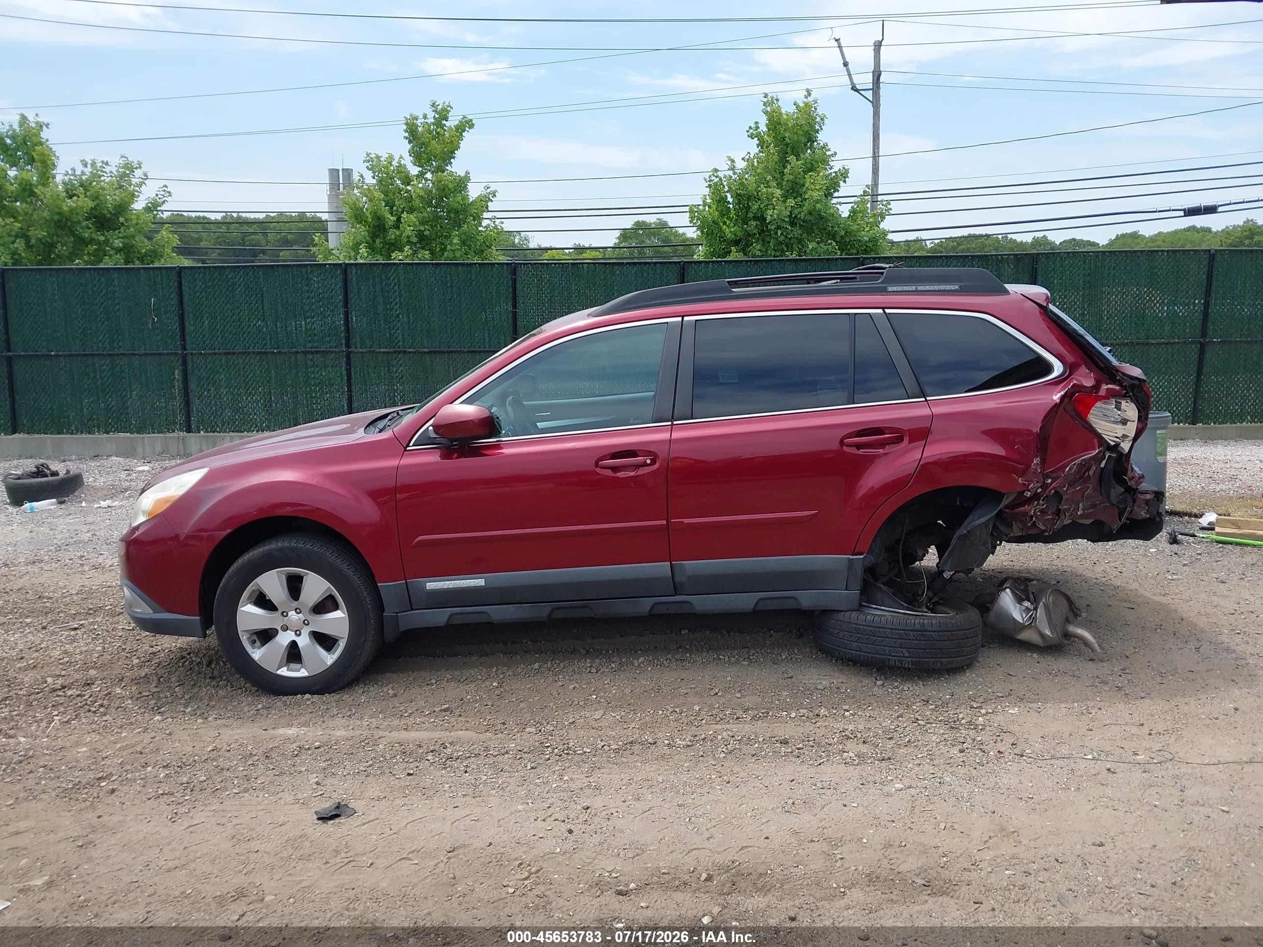 2012 Subaru Outback 2.5i Premium Red vin: 4S4BRBCC1C3276413