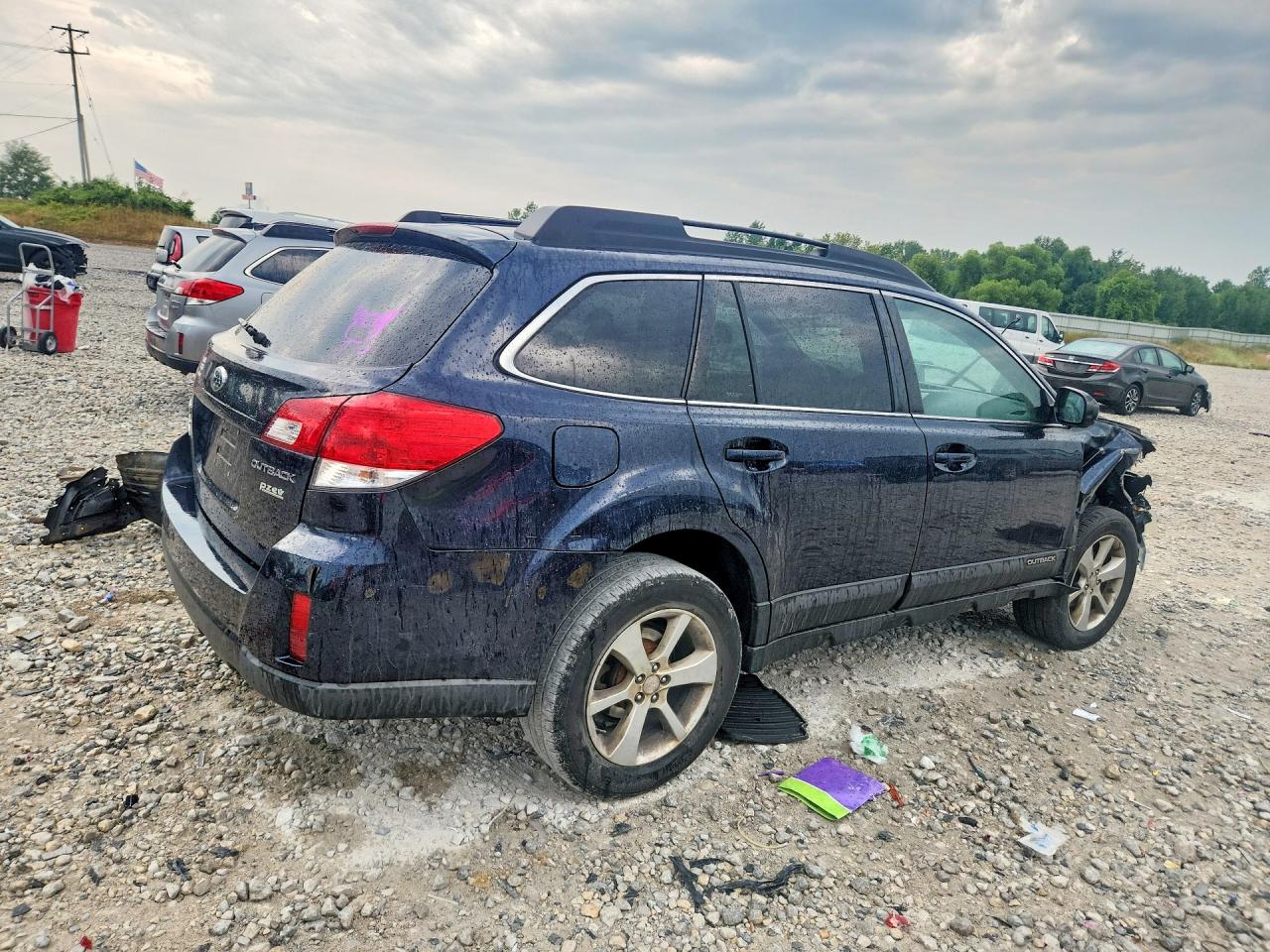 2013 Subaru Outback 2.5i Premium Blue vin: 4S4BRBCC1D3322968