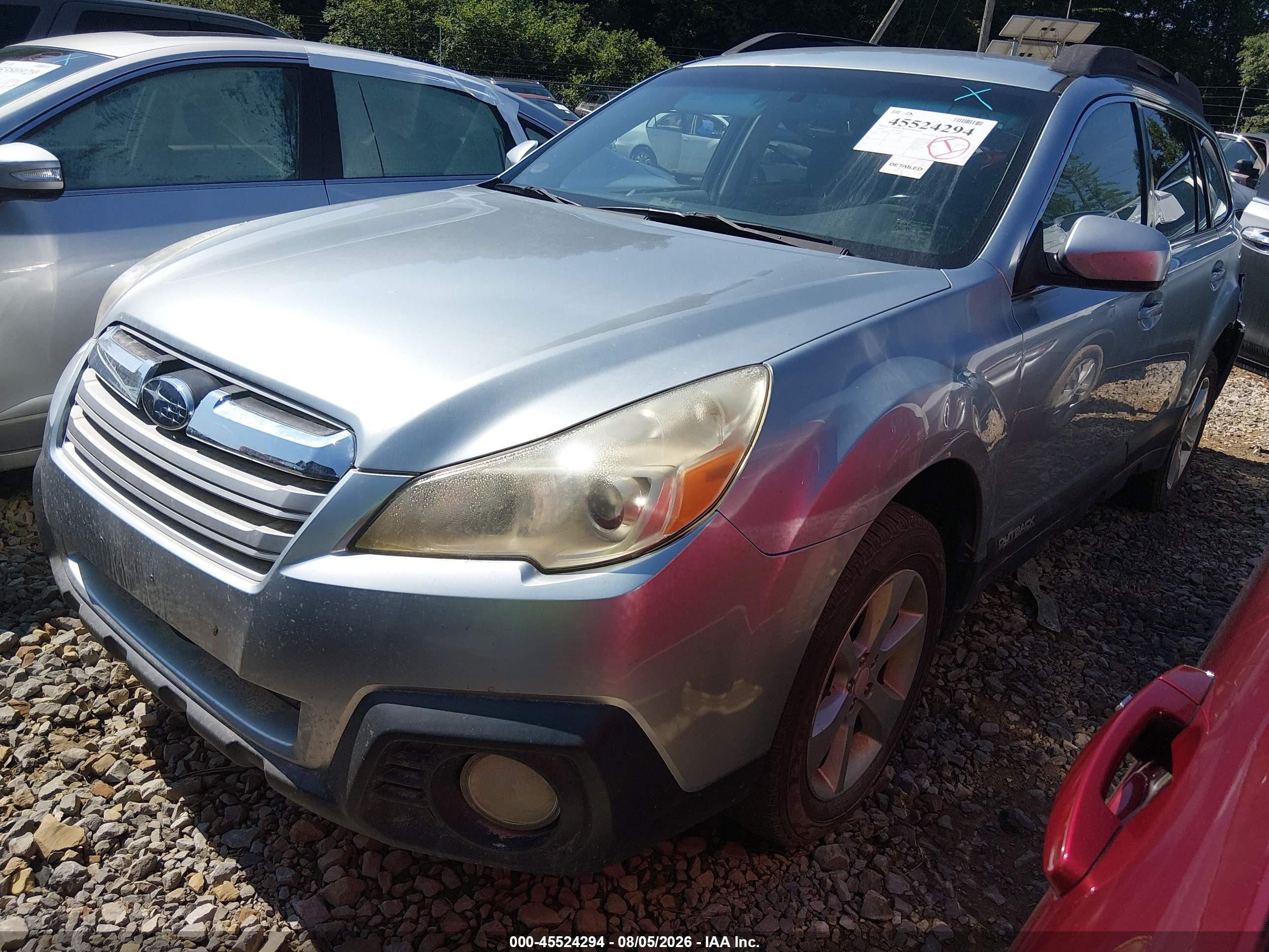 2014 Subaru Outback 2.5i Premium Silver vin: 4S4BRBCC1E3200614