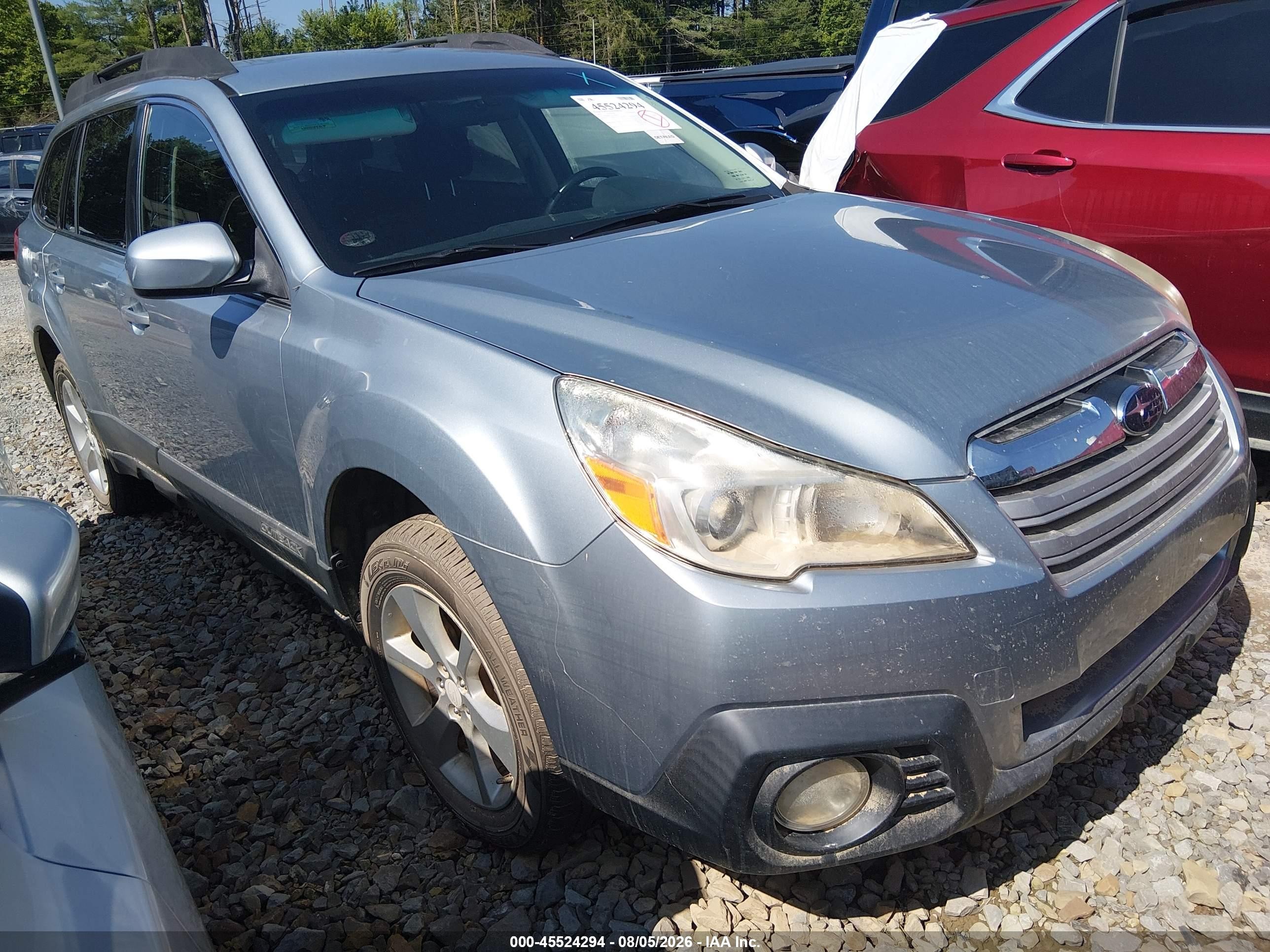 2014 Subaru Outback 2.5i Premium Silver vin: 4S4BRBCC1E3200614