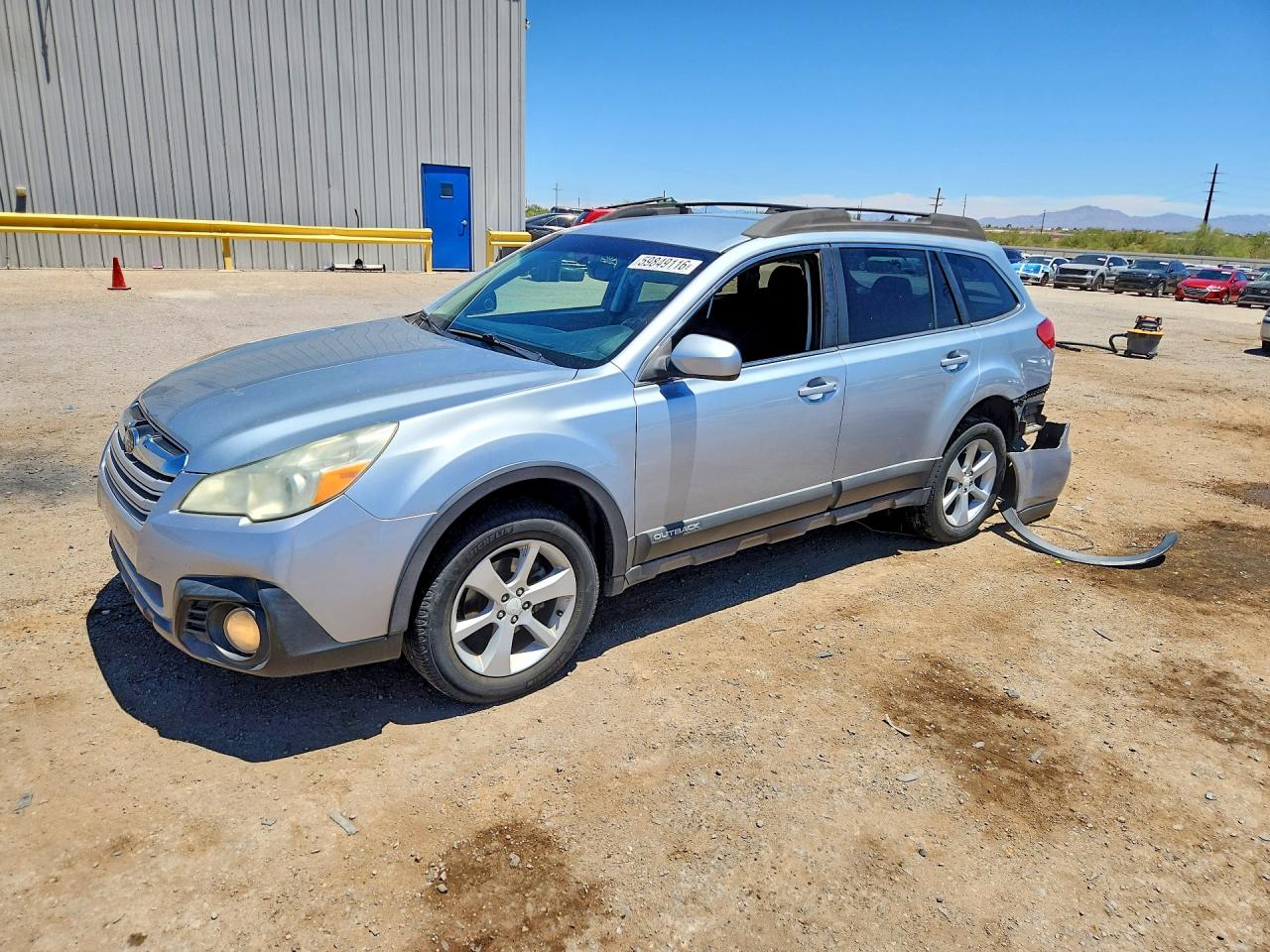 2014 Subaru Outback 2.5i Premium Silver vin: 4S4BRBCC1E3288757
