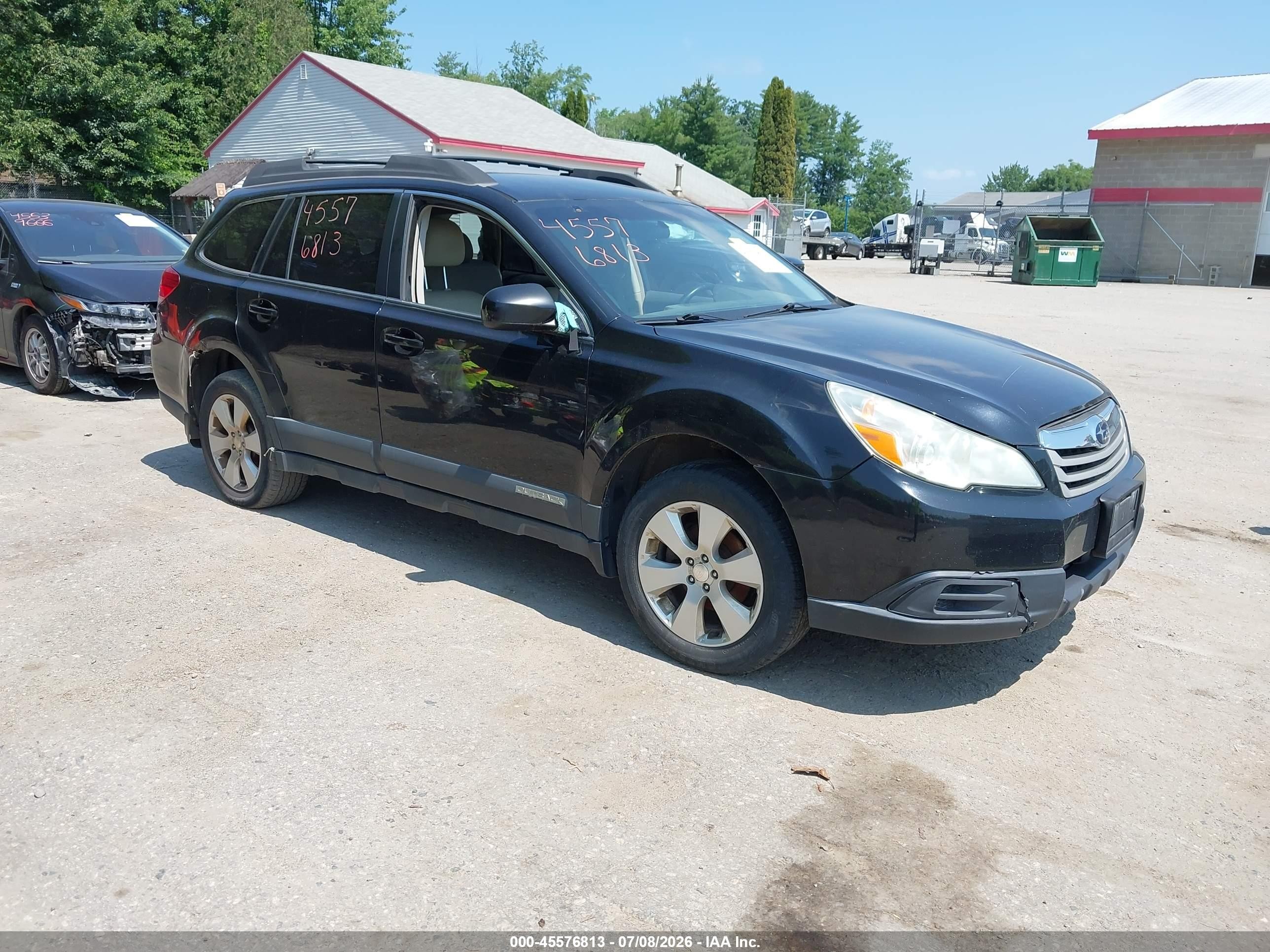 2010 Subaru Outback 2.5i Premium Черный vin: 4S4BRBCC2A3313644