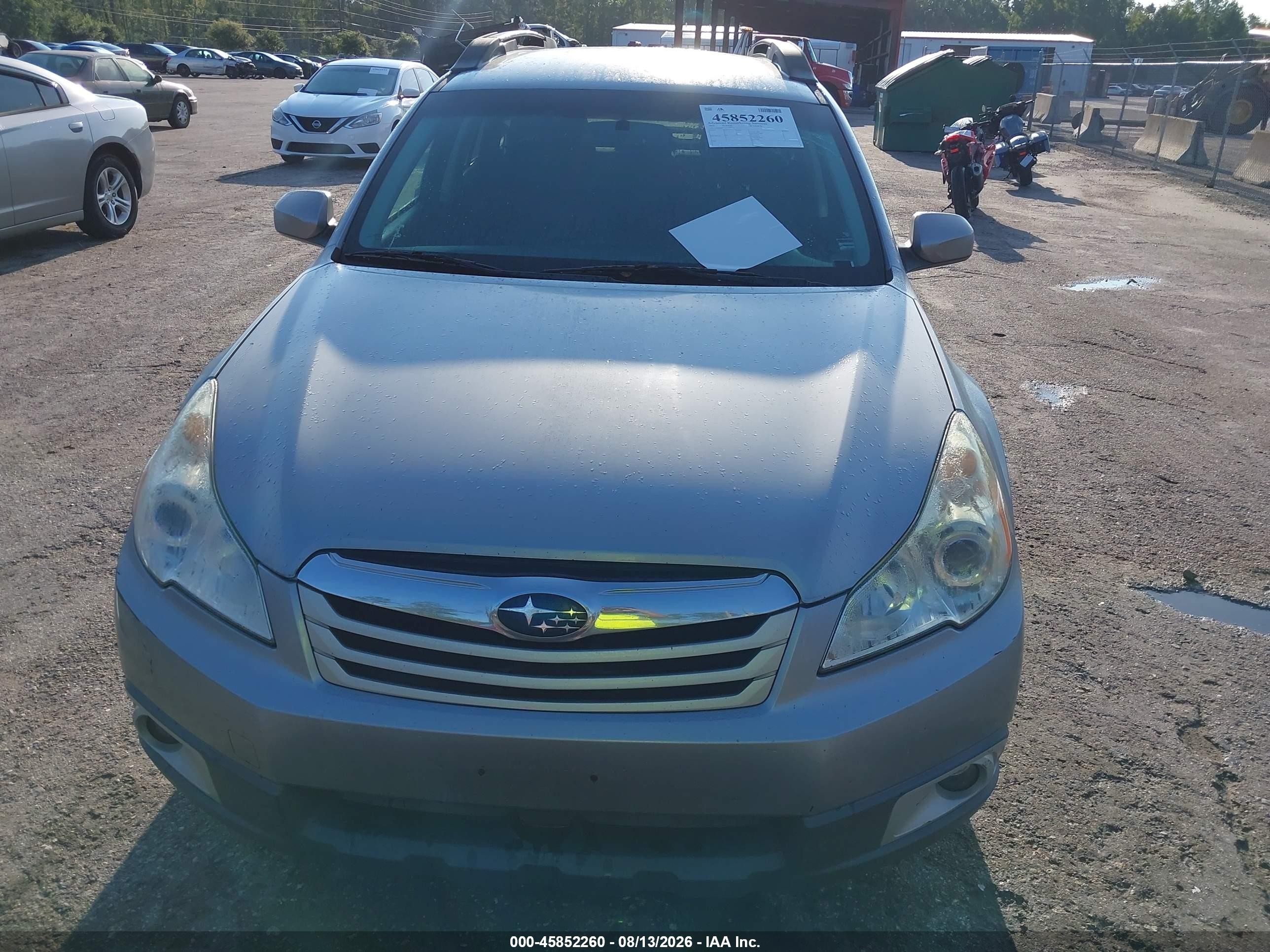 2010 Subaru Outback 2.5i Premium Gray vin: 4S4BRBCC2A3369714