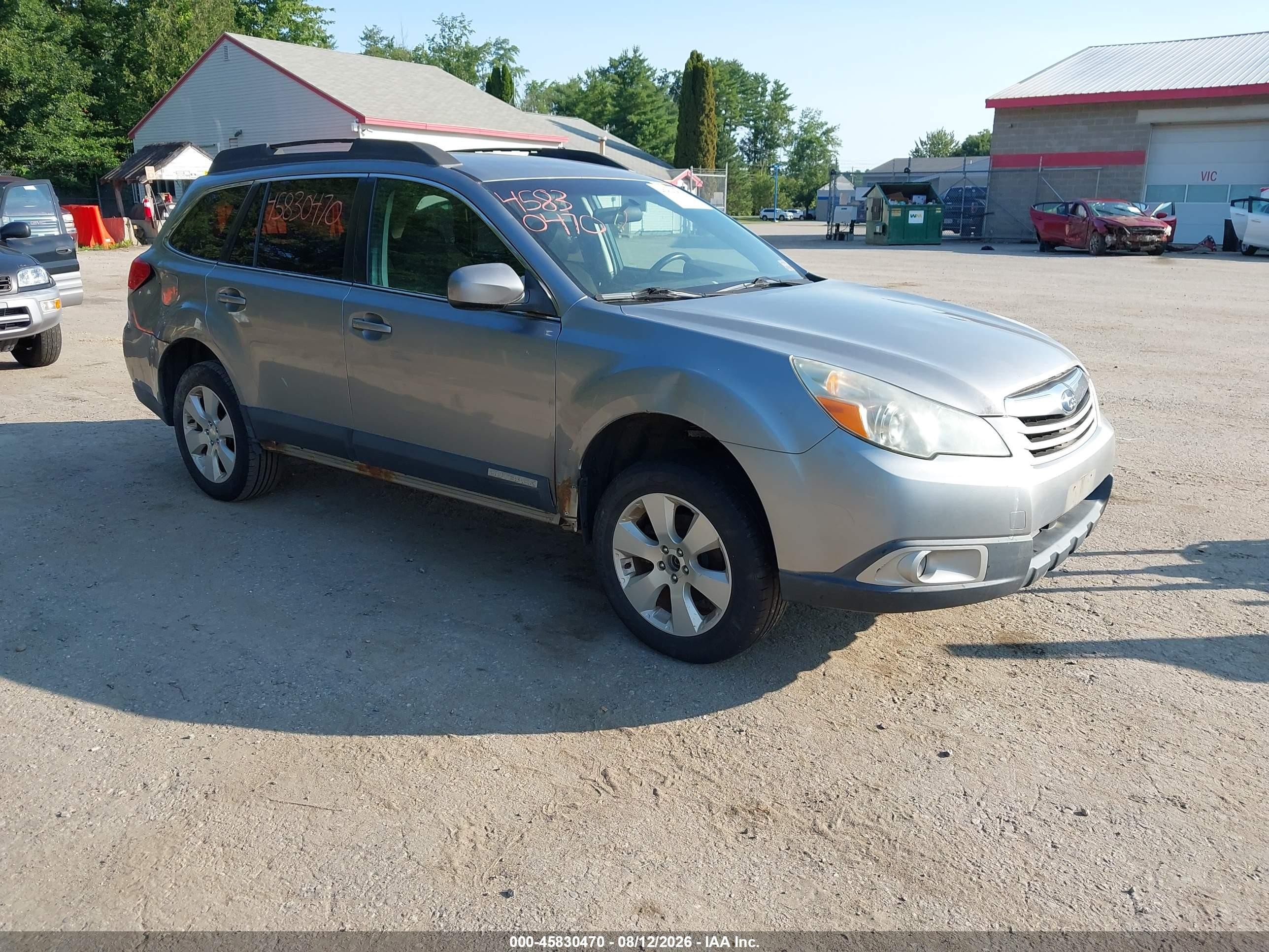 2011 Subaru Outback 2.5i Premium Gray vin: 4S4BRBCC2B1345362