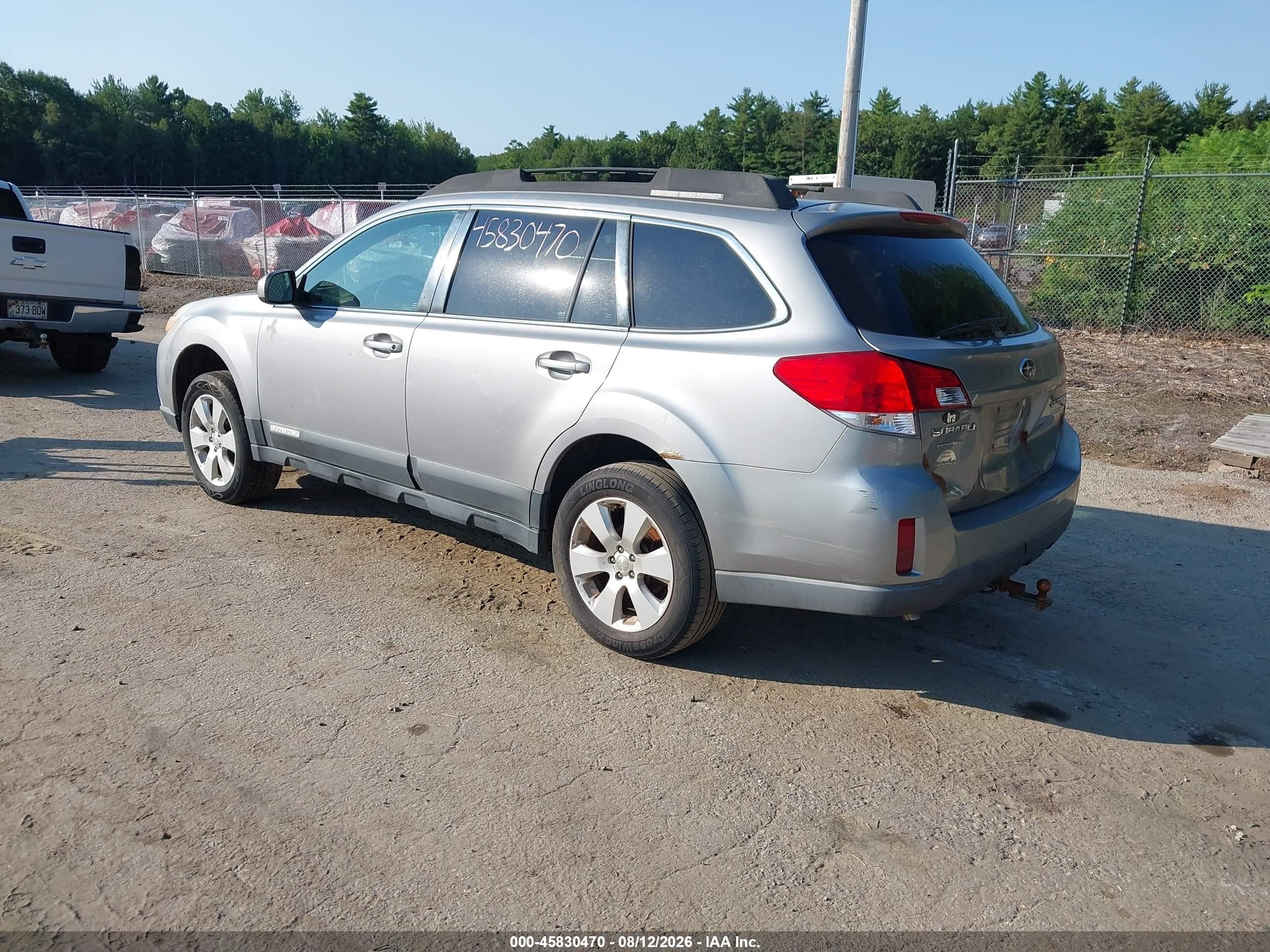 2011 Subaru Outback 2.5i Premium Gray vin: 4S4BRBCC2B1345362