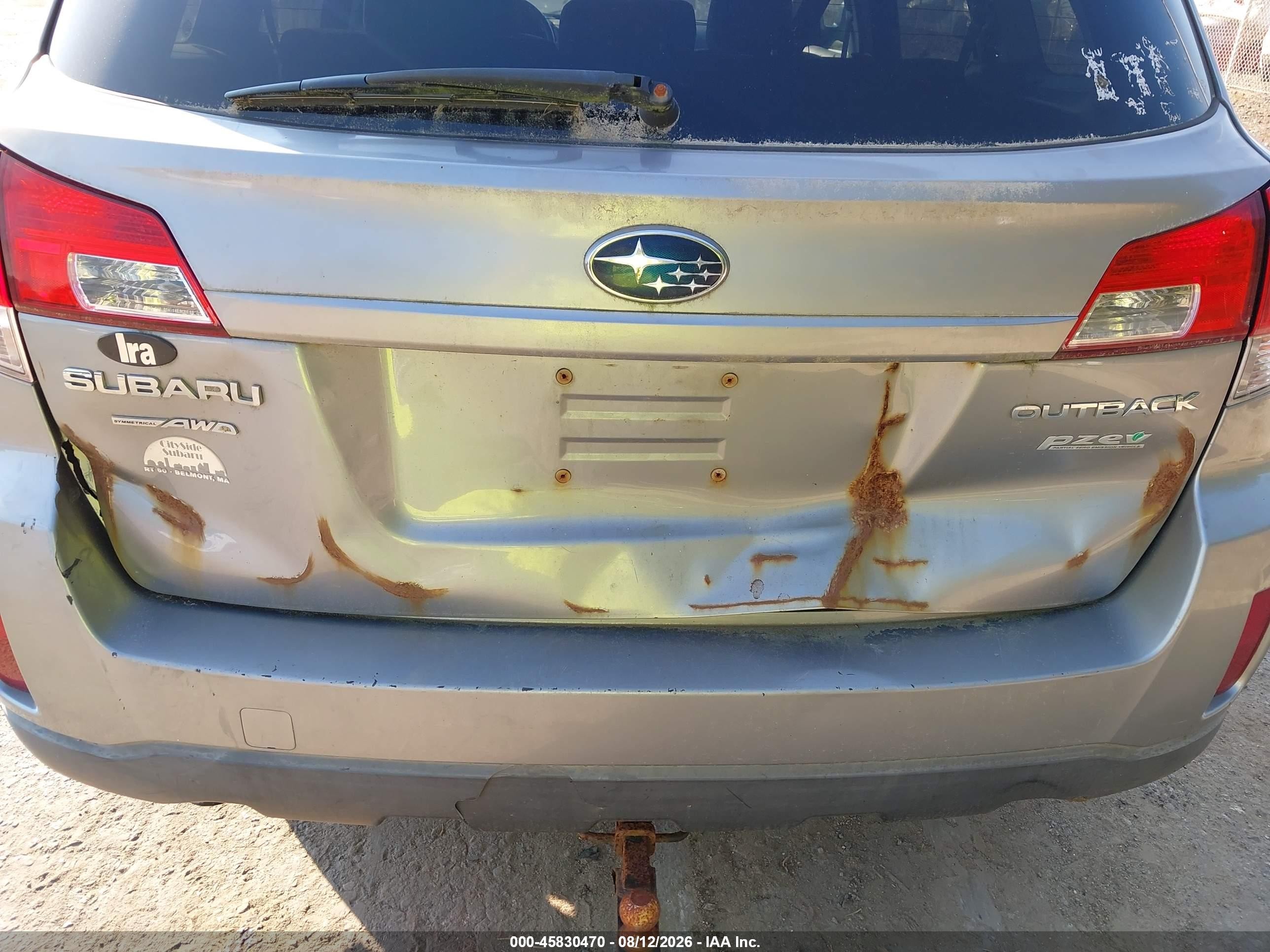 2011 Subaru Outback 2.5i Premium Gray vin: 4S4BRBCC2B1345362