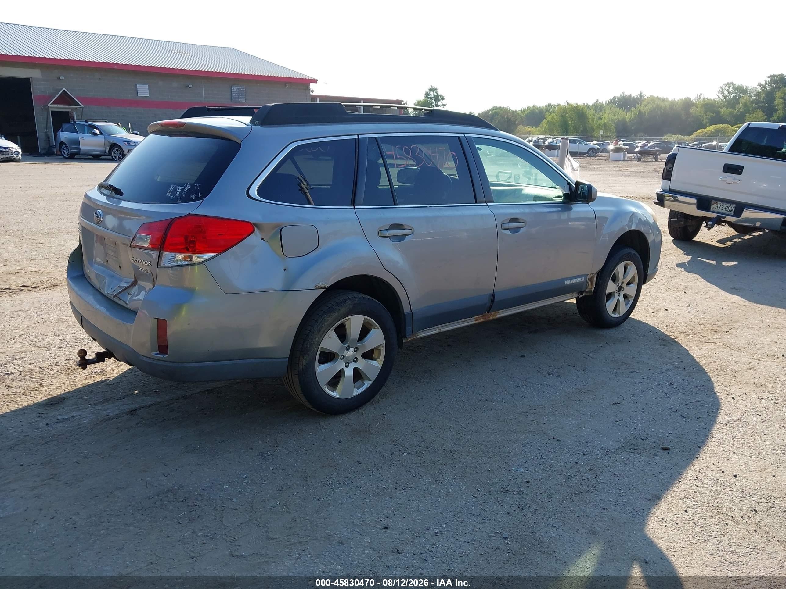 2011 Subaru Outback 2.5i Premium Gray vin: 4S4BRBCC2B1345362