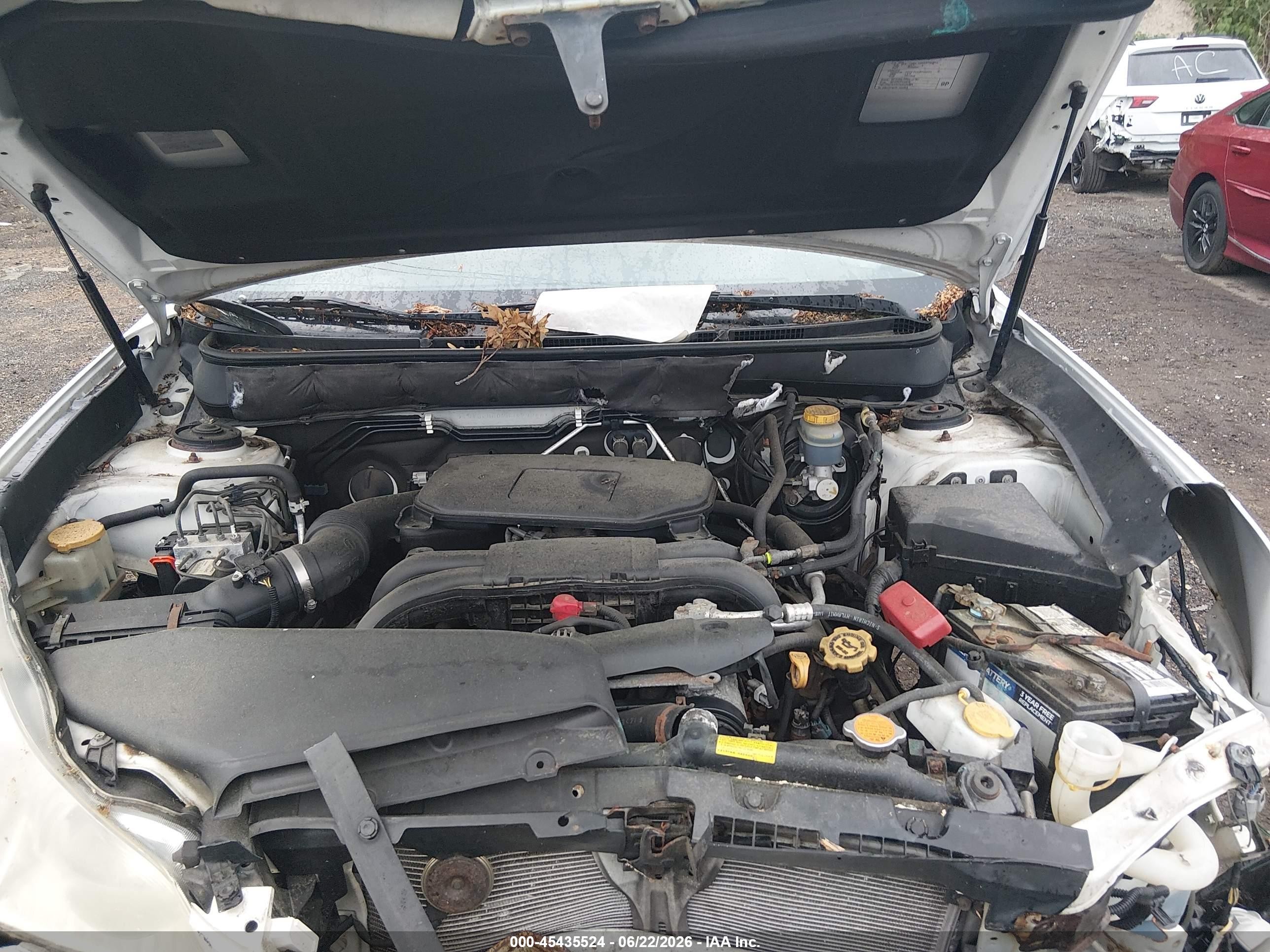 2011 Subaru Outback 2.5i Premium Белый vin: 4S4BRBCC2B3429248