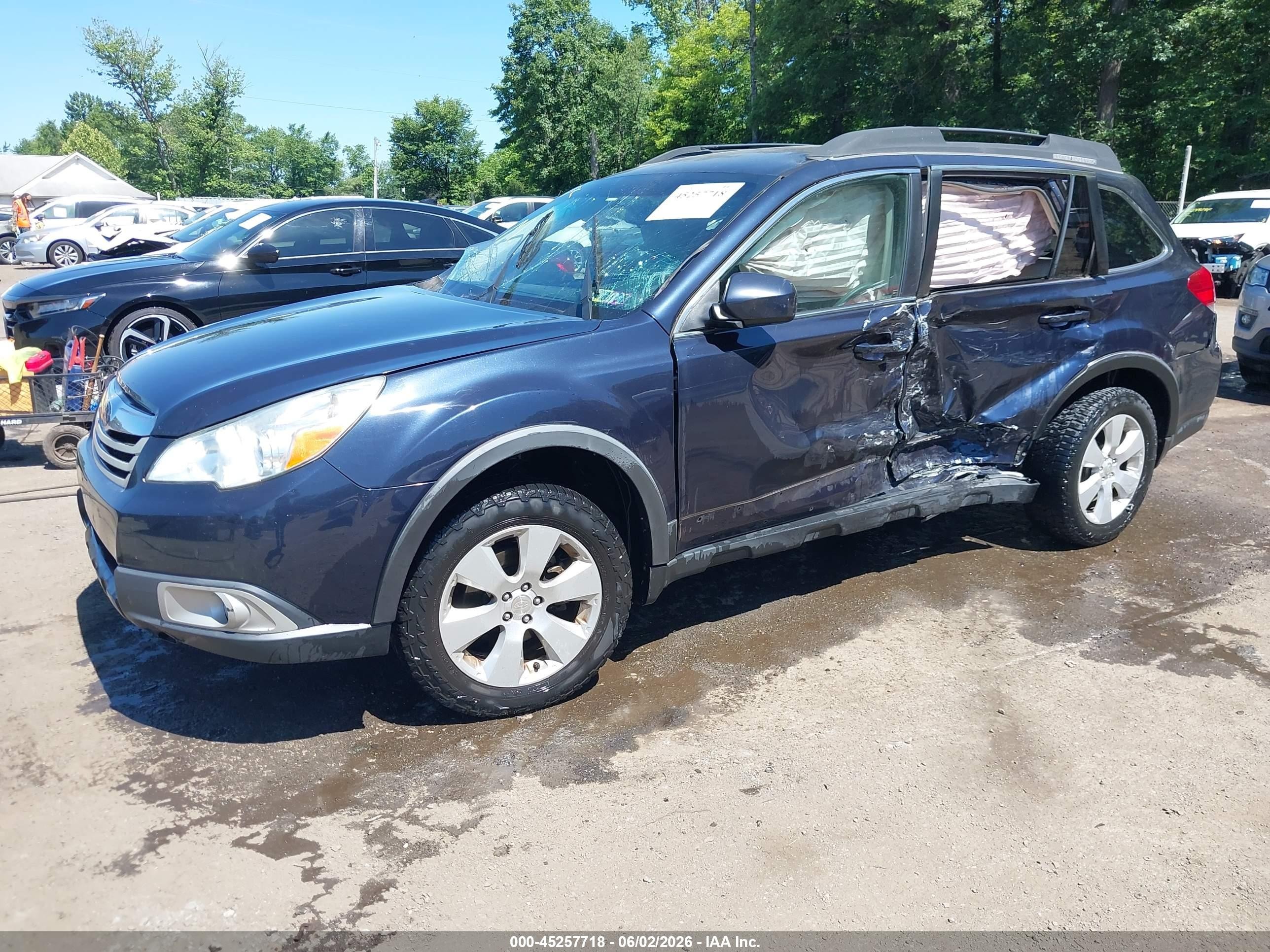 2012 Subaru Outback 2.5i Premium Blue vin: 4S4BRBCC2C3269275