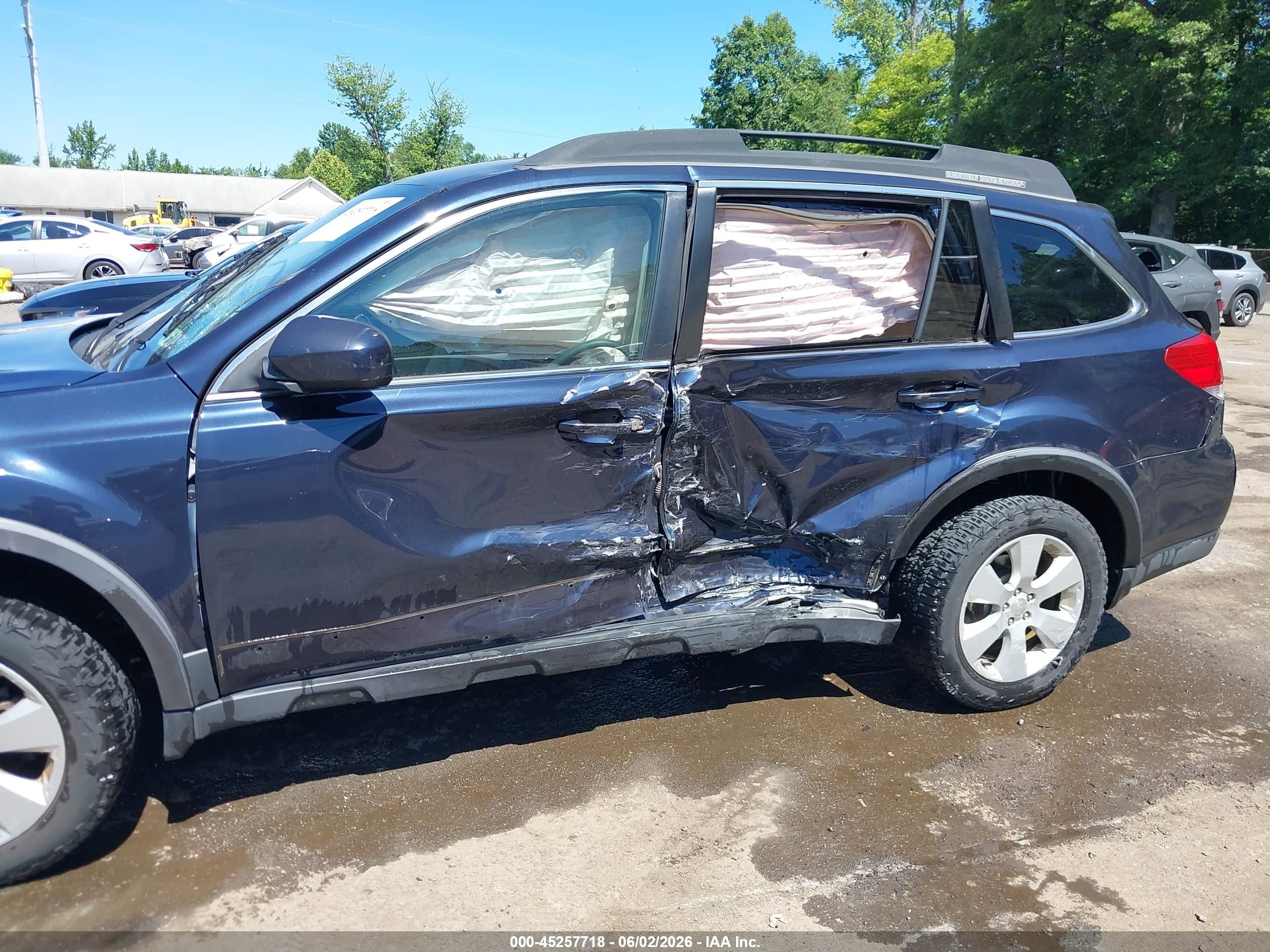 2012 Subaru Outback 2.5i Premium Blue vin: 4S4BRBCC2C3269275
