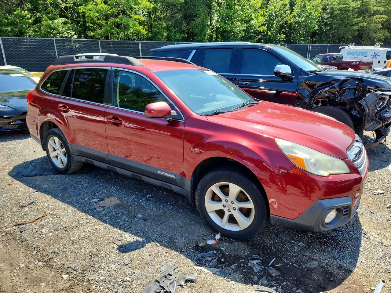 2013 Subaru Outback 2.5i Premium Красный vin: 4S4BRBCC2D3283775