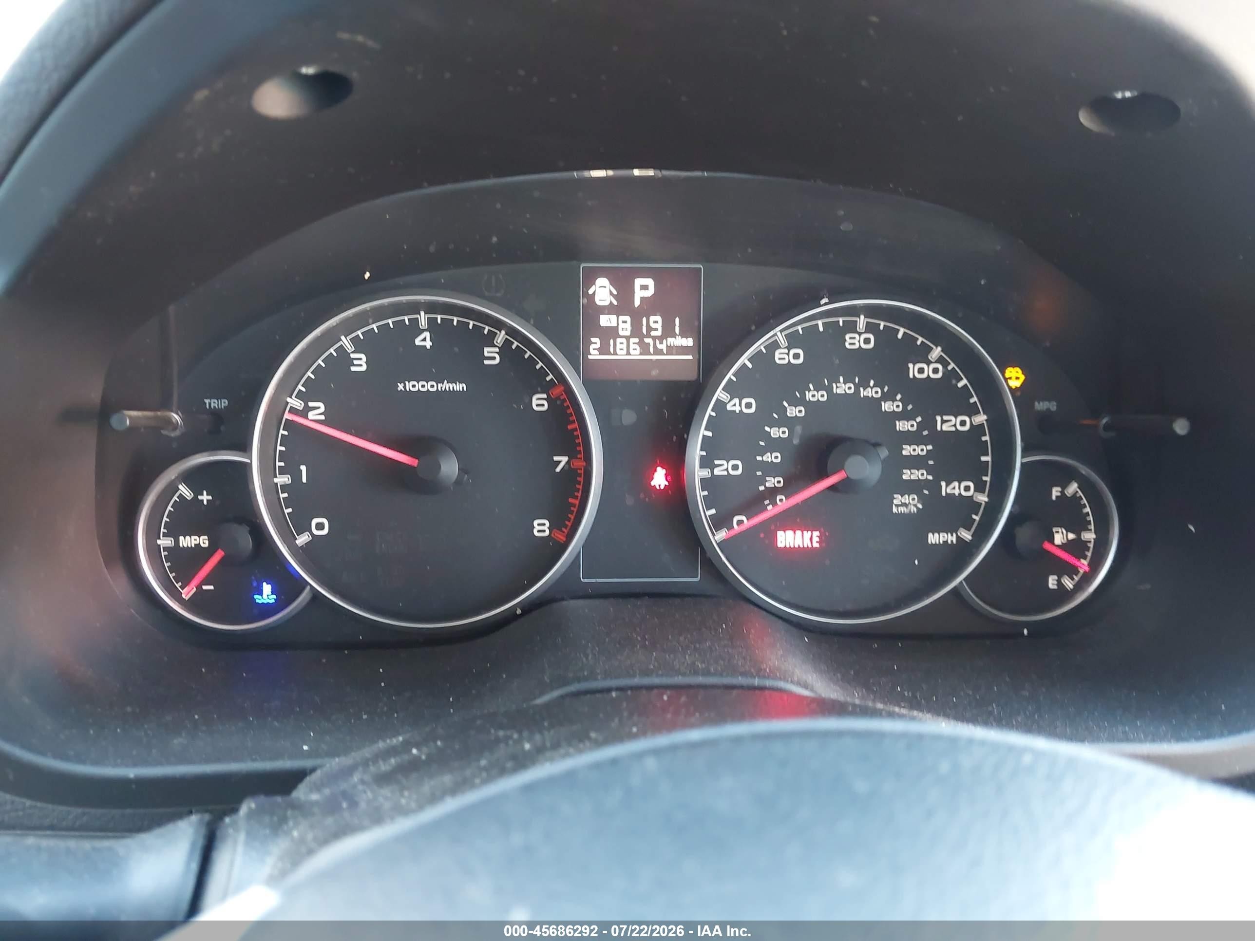 2013 Subaru Outback 2.5i Premium Red vin: 4S4BRBCC2D3309940