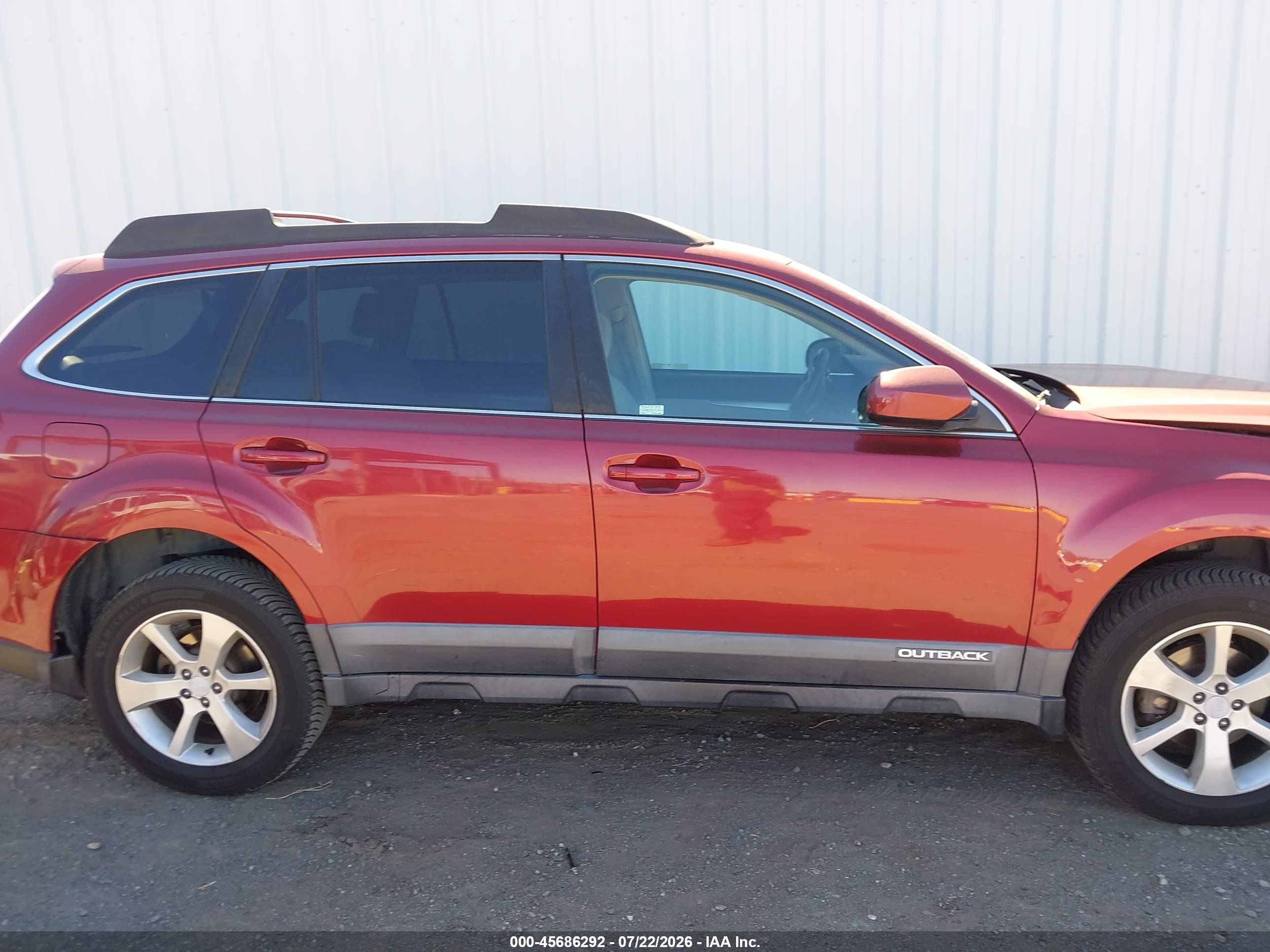 2013 Subaru Outback 2.5i Premium Red vin: 4S4BRBCC2D3309940