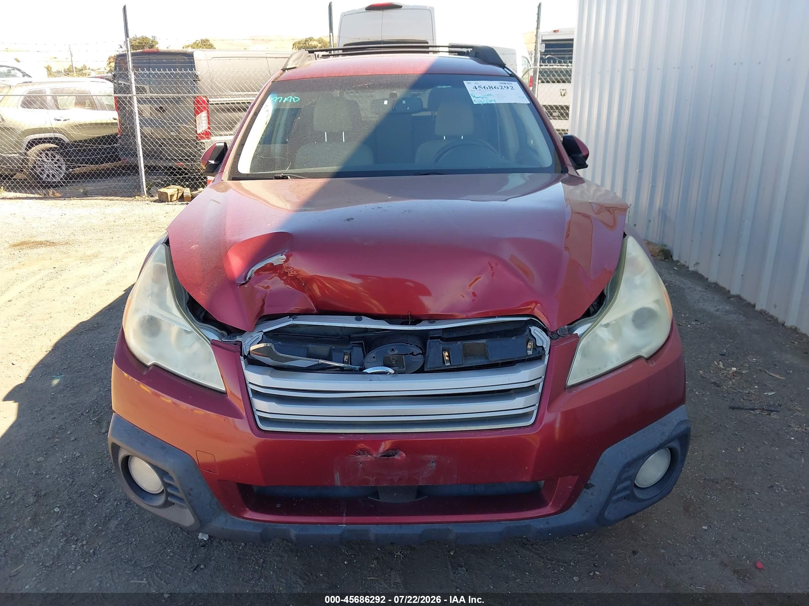 2013 Subaru Outback 2.5i Premium Red vin: 4S4BRBCC2D3309940