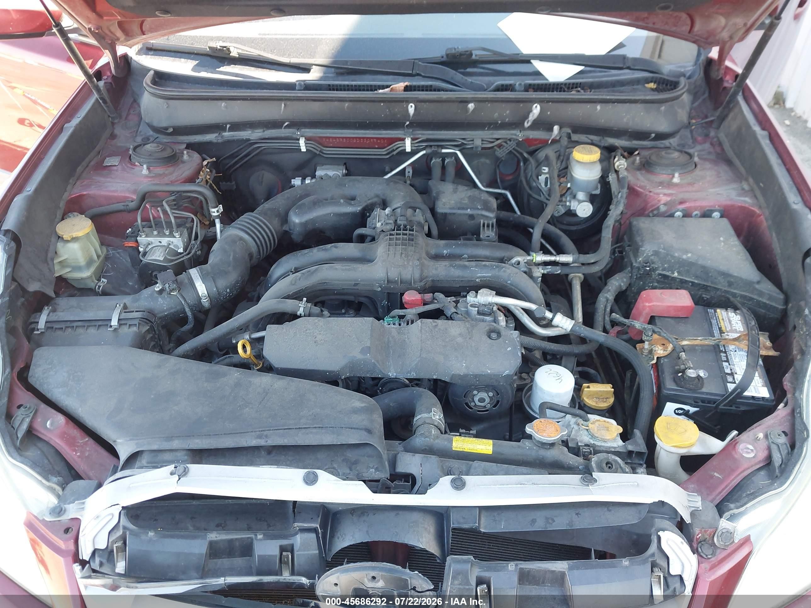 2013 Subaru Outback 2.5i Premium Red vin: 4S4BRBCC2D3309940