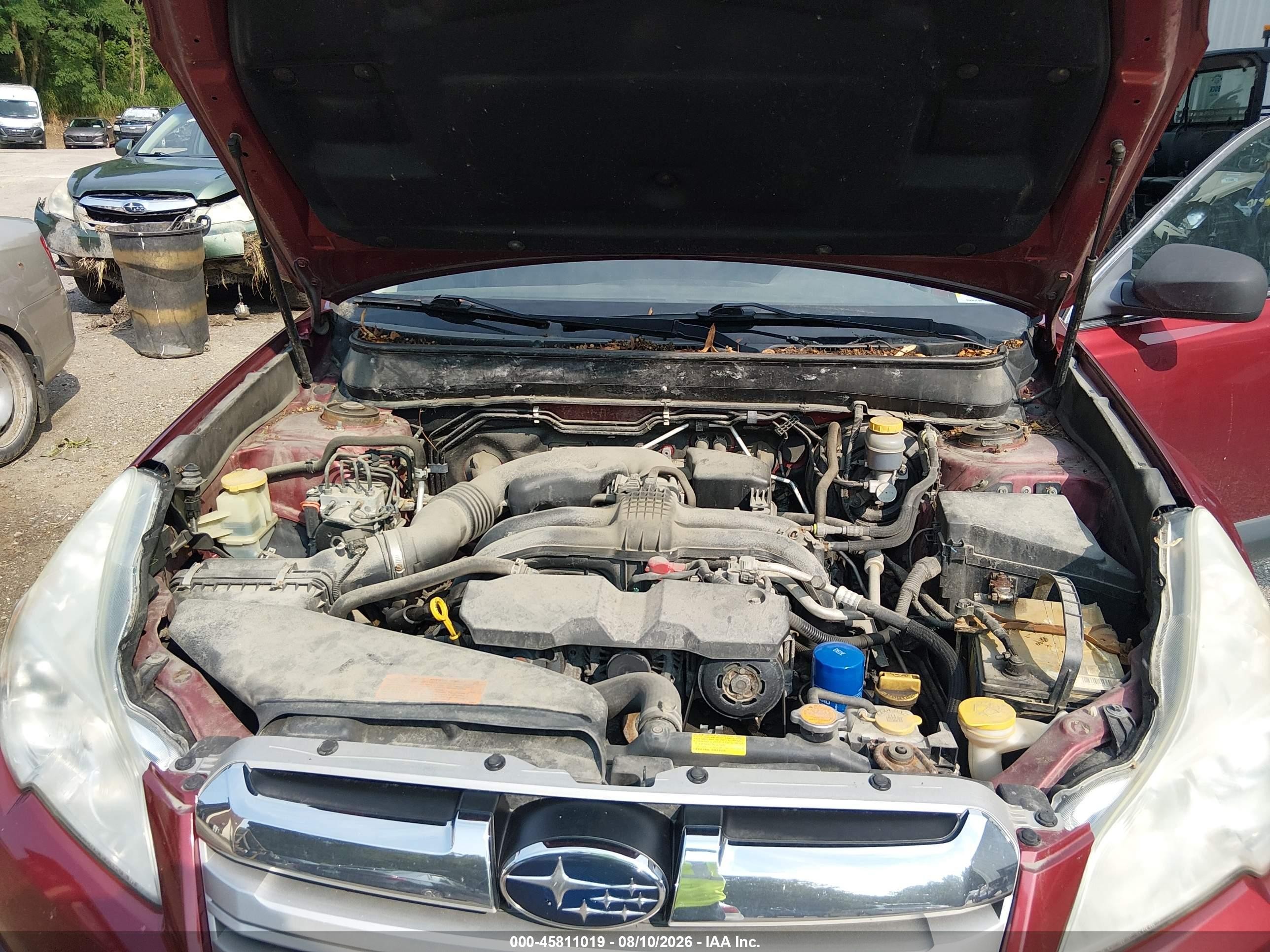 2013 Subaru Outback 2.5i Premium Red vin: 4S4BRBCC2D3319383