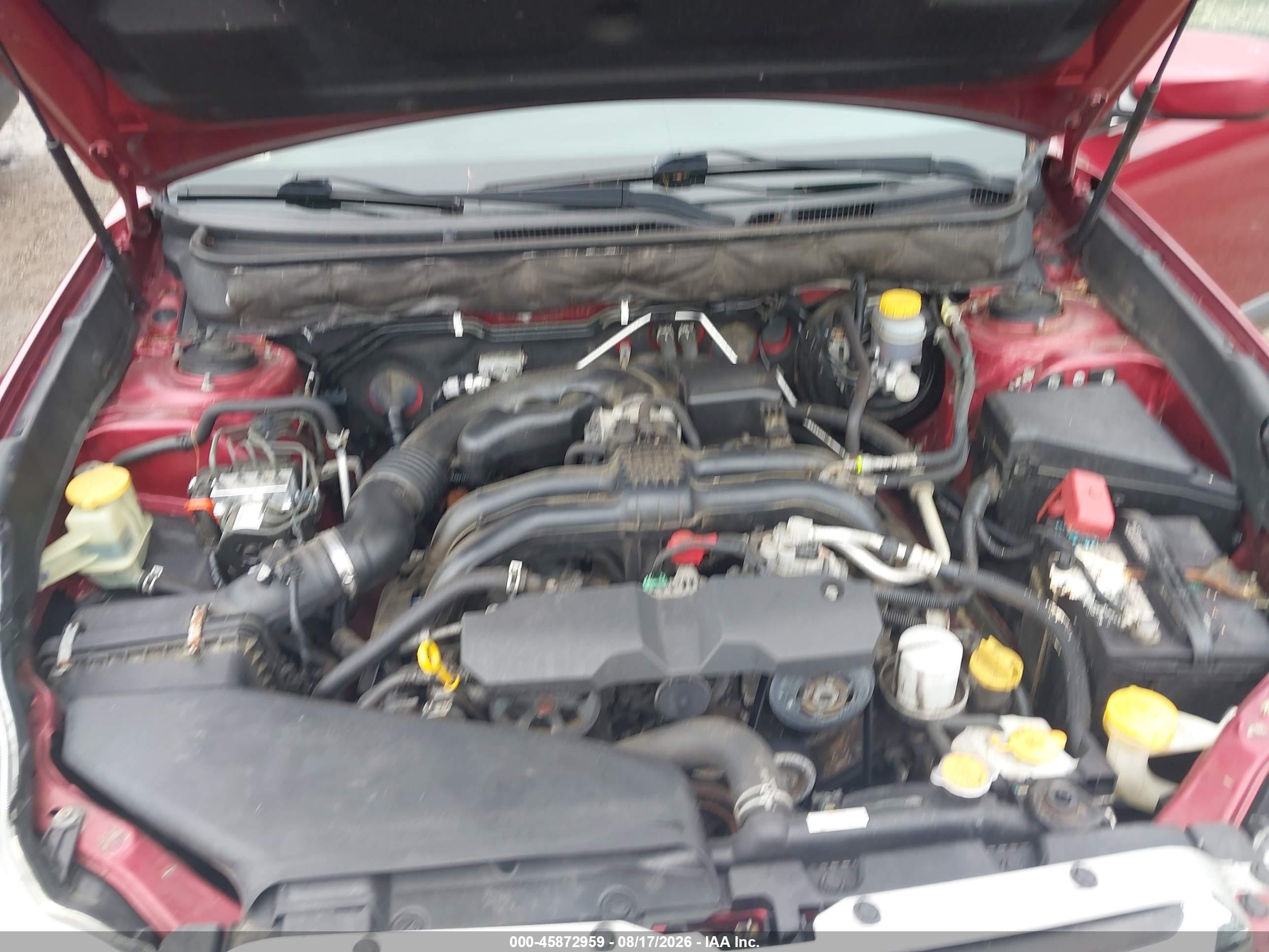 2013 Subaru Outback 2.5i Premium Red vin: 4S4BRBCC2D3320789