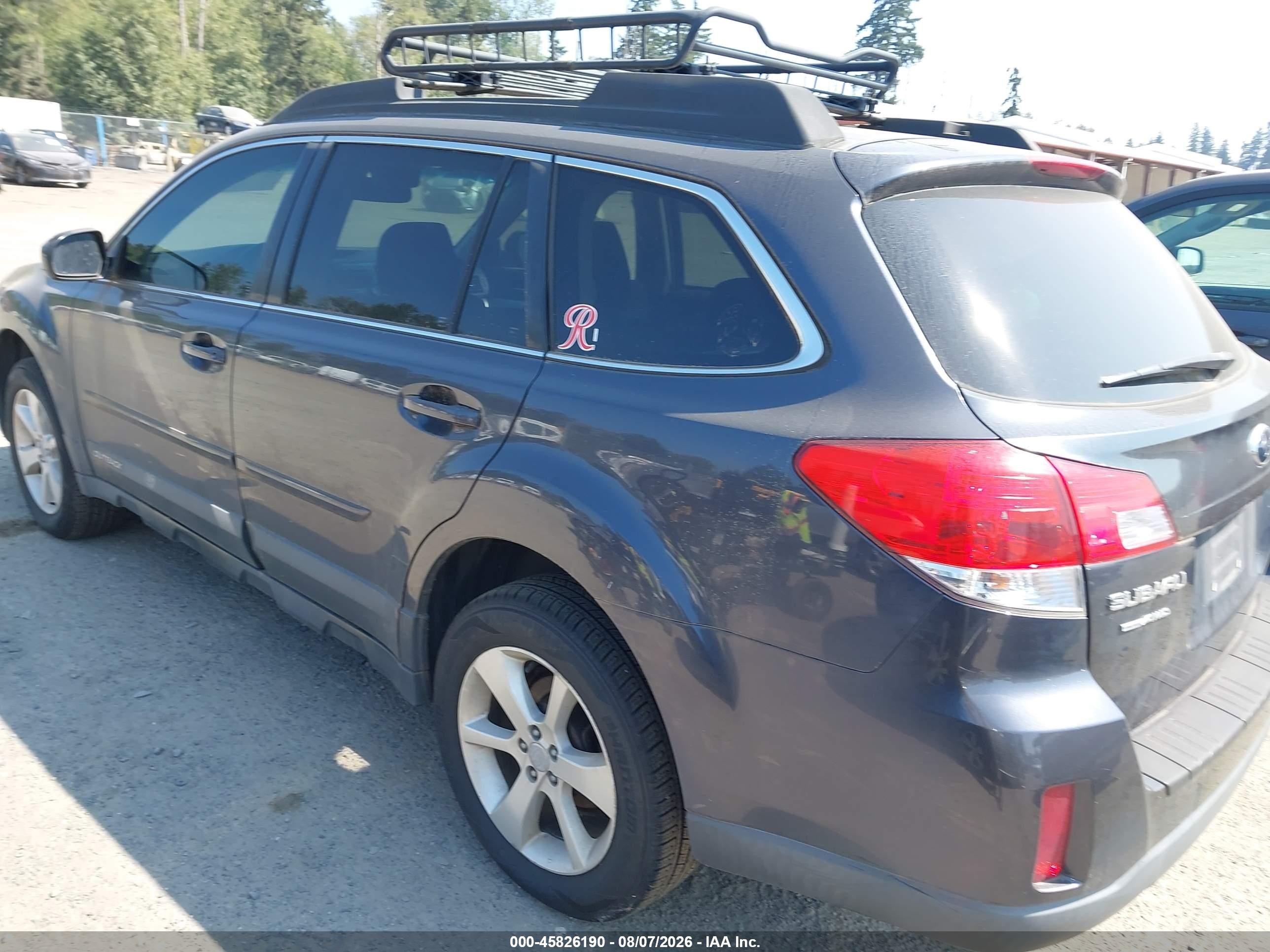 2013 Subaru Outback 2.5i Premium Gray vin: 4S4BRBCC2D3322543