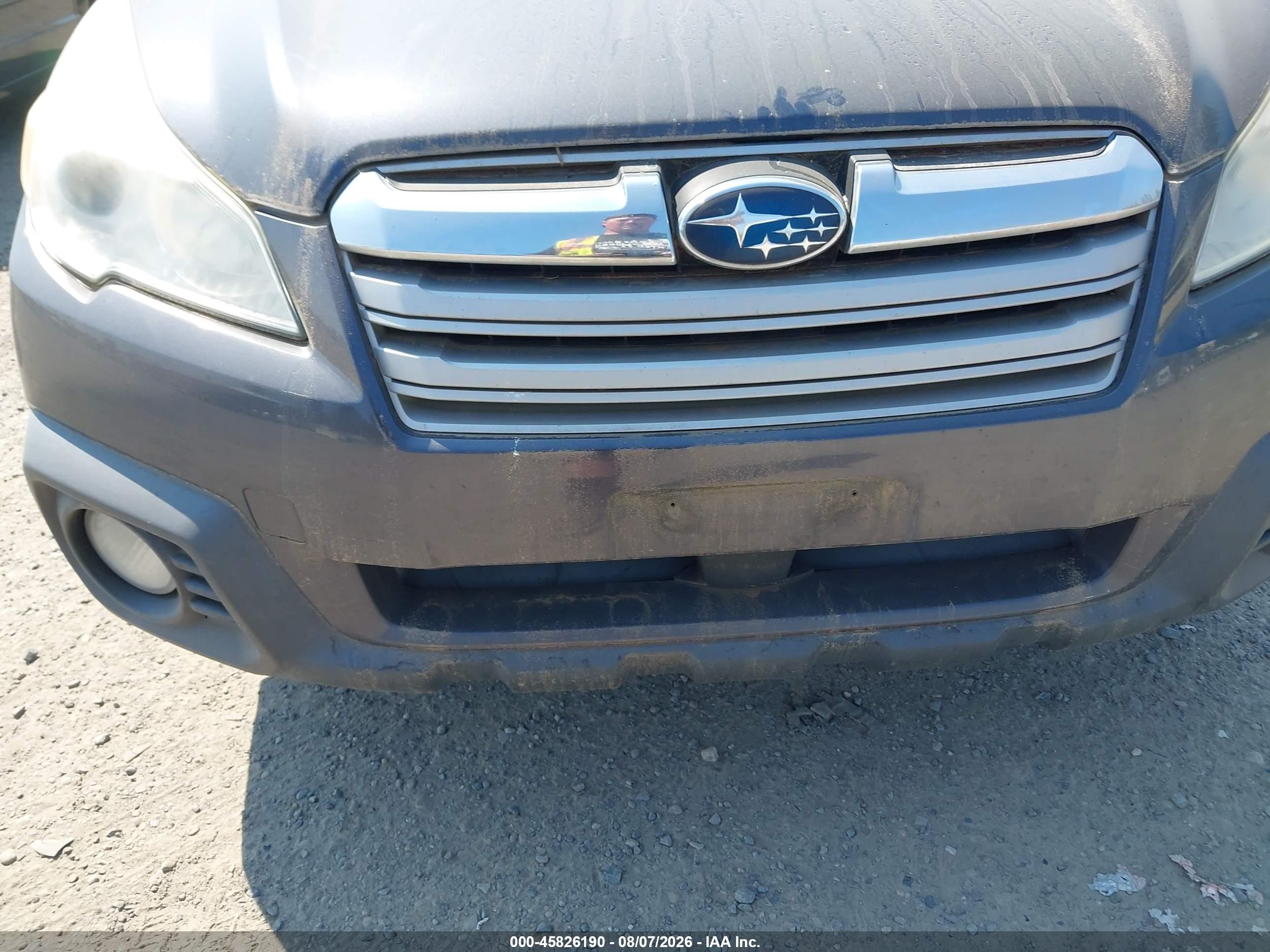 2013 Subaru Outback 2.5i Premium Gray vin: 4S4BRBCC2D3322543