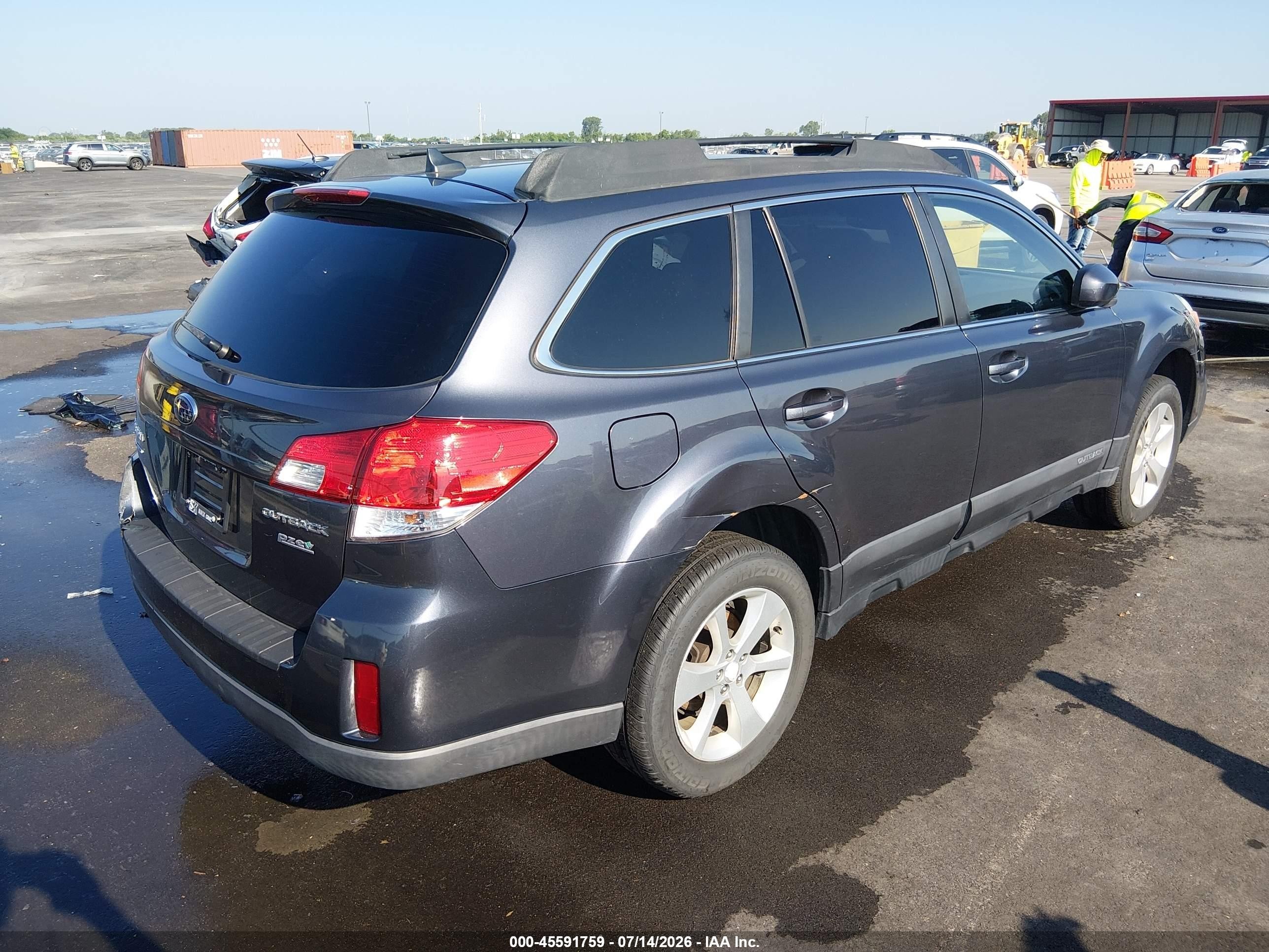 2014 Subaru Outback 2.5i Premium Blue vin: 4S4BRBCC2E3229927
