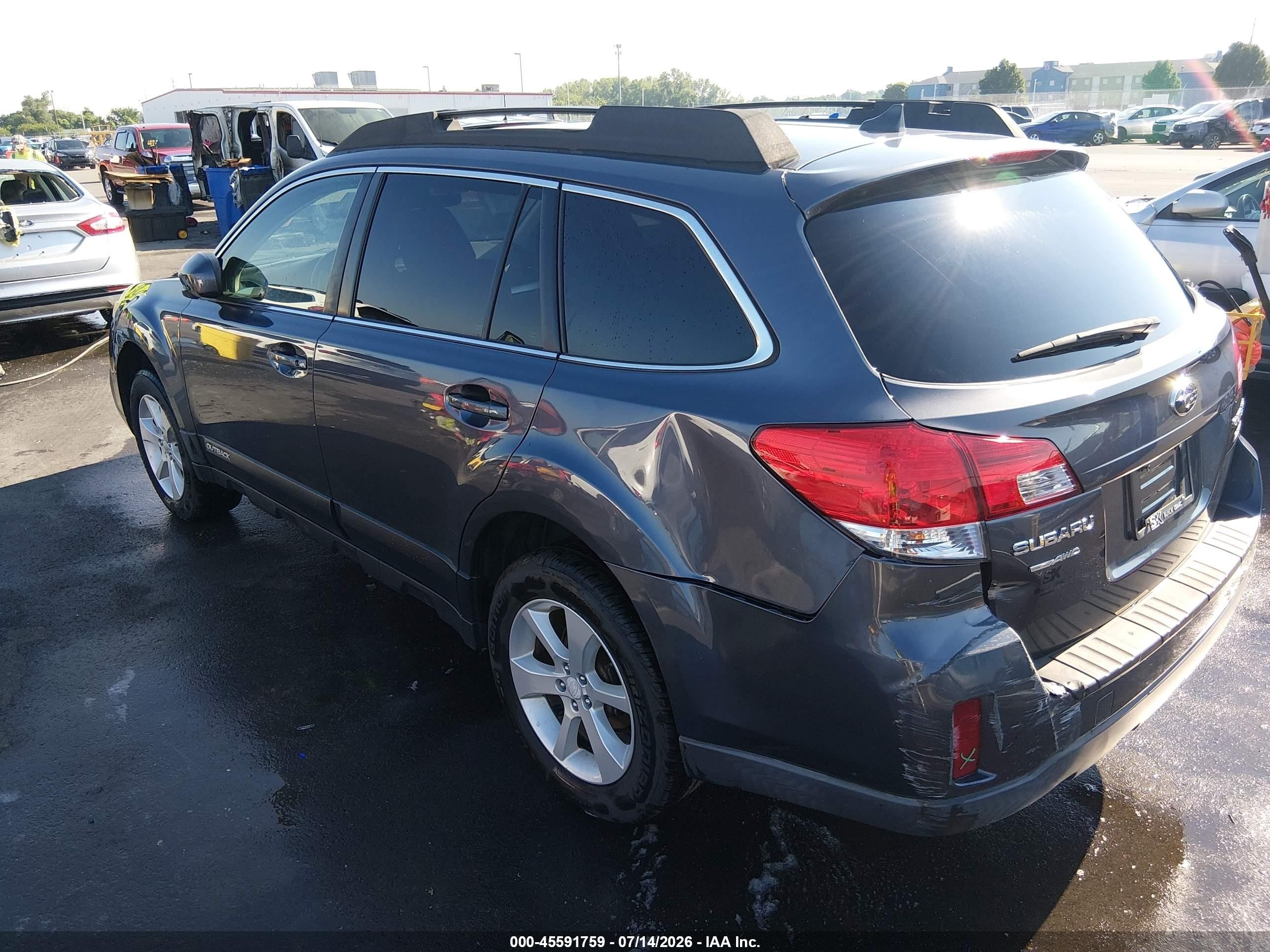 2014 Subaru Outback 2.5i Premium Blue vin: 4S4BRBCC2E3229927