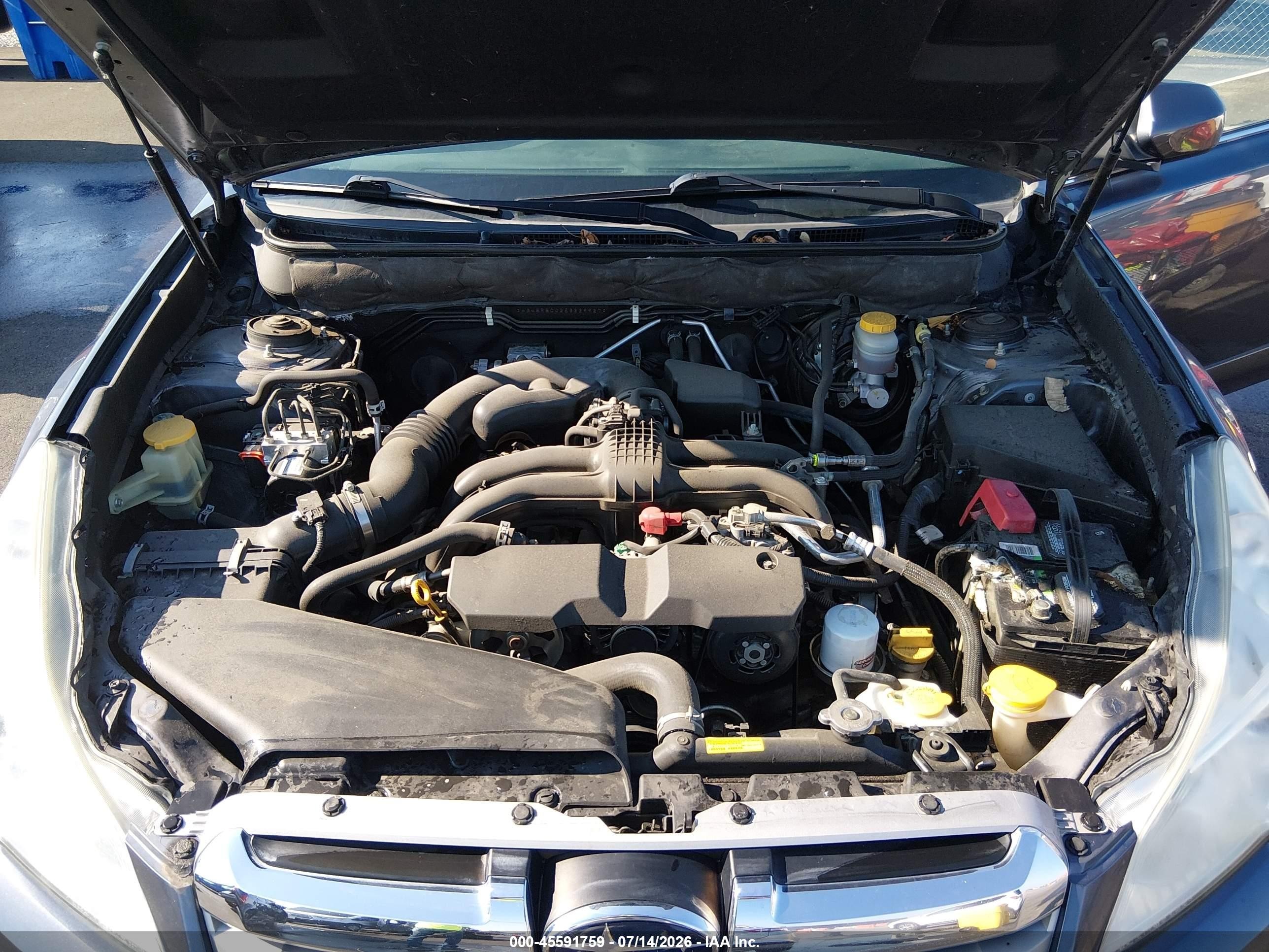 2014 Subaru Outback 2.5i Premium Blue vin: 4S4BRBCC2E3229927
