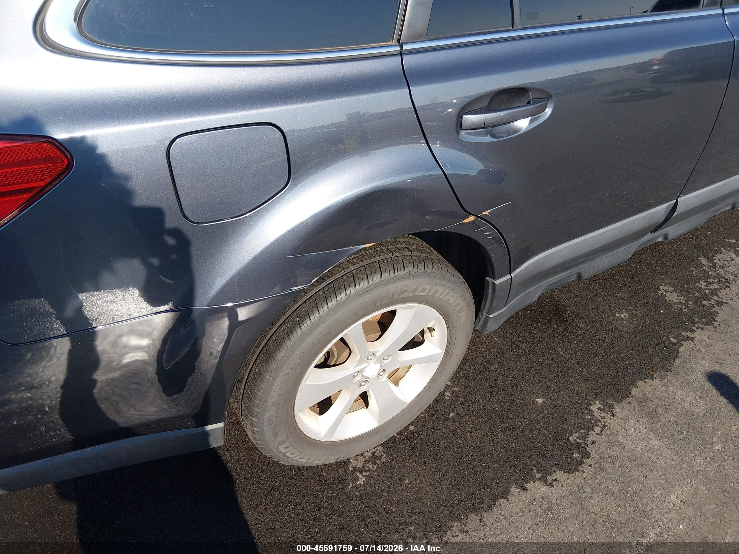 2014 Subaru Outback 2.5i Premium Blue vin: 4S4BRBCC2E3229927