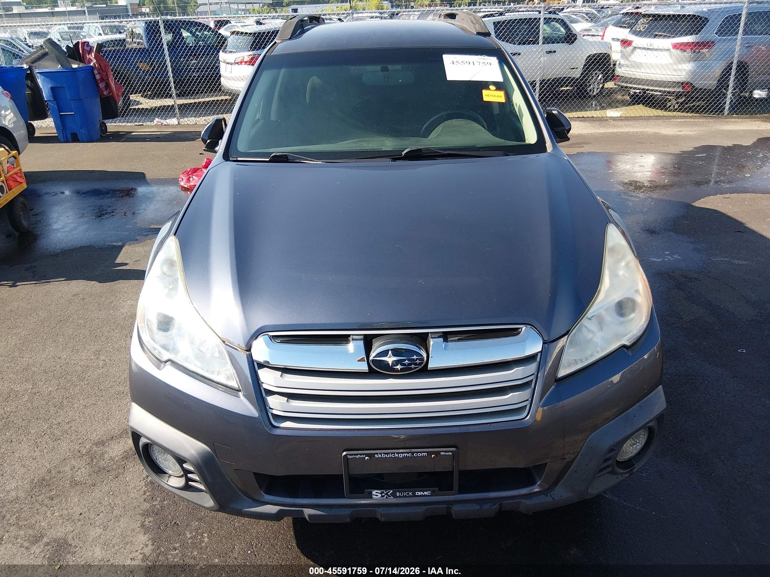2014 Subaru Outback 2.5i Premium Blue vin: 4S4BRBCC2E3229927