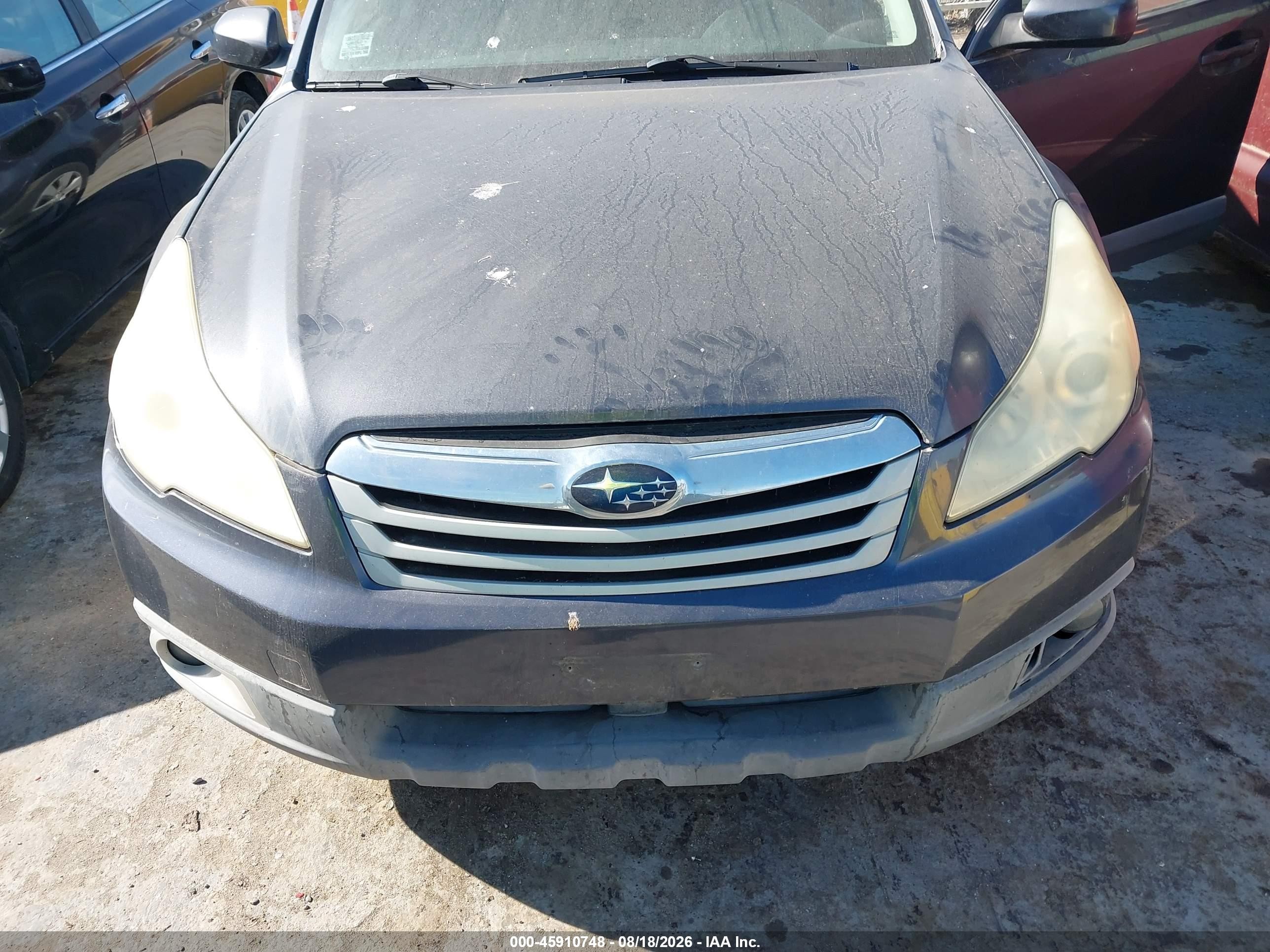 2010 Subaru Outback 2.5i Premium Black vin: 4S4BRBCC3A3354980