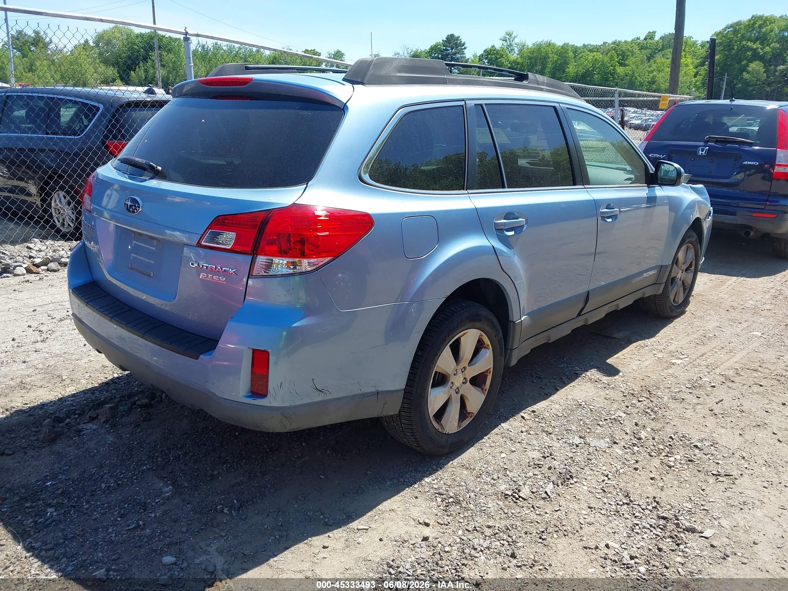 2010 Subaru Outback 2.5i Premium Синий vin: 4S4BRBCC3A3381872