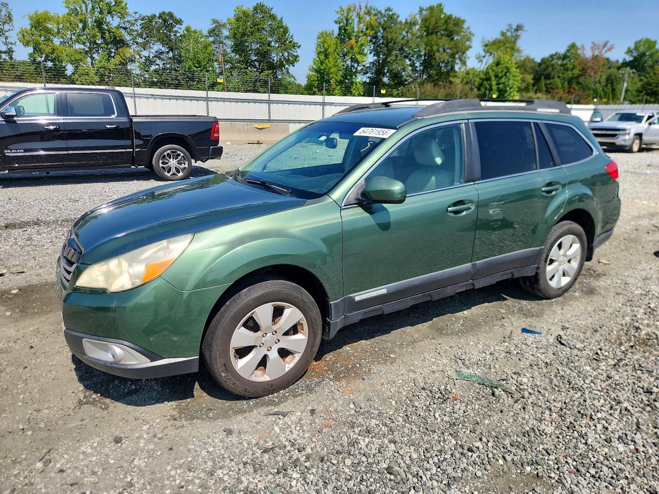 2012 Subaru Outback 2. Green vin: 4S4BRBCC3C3219520