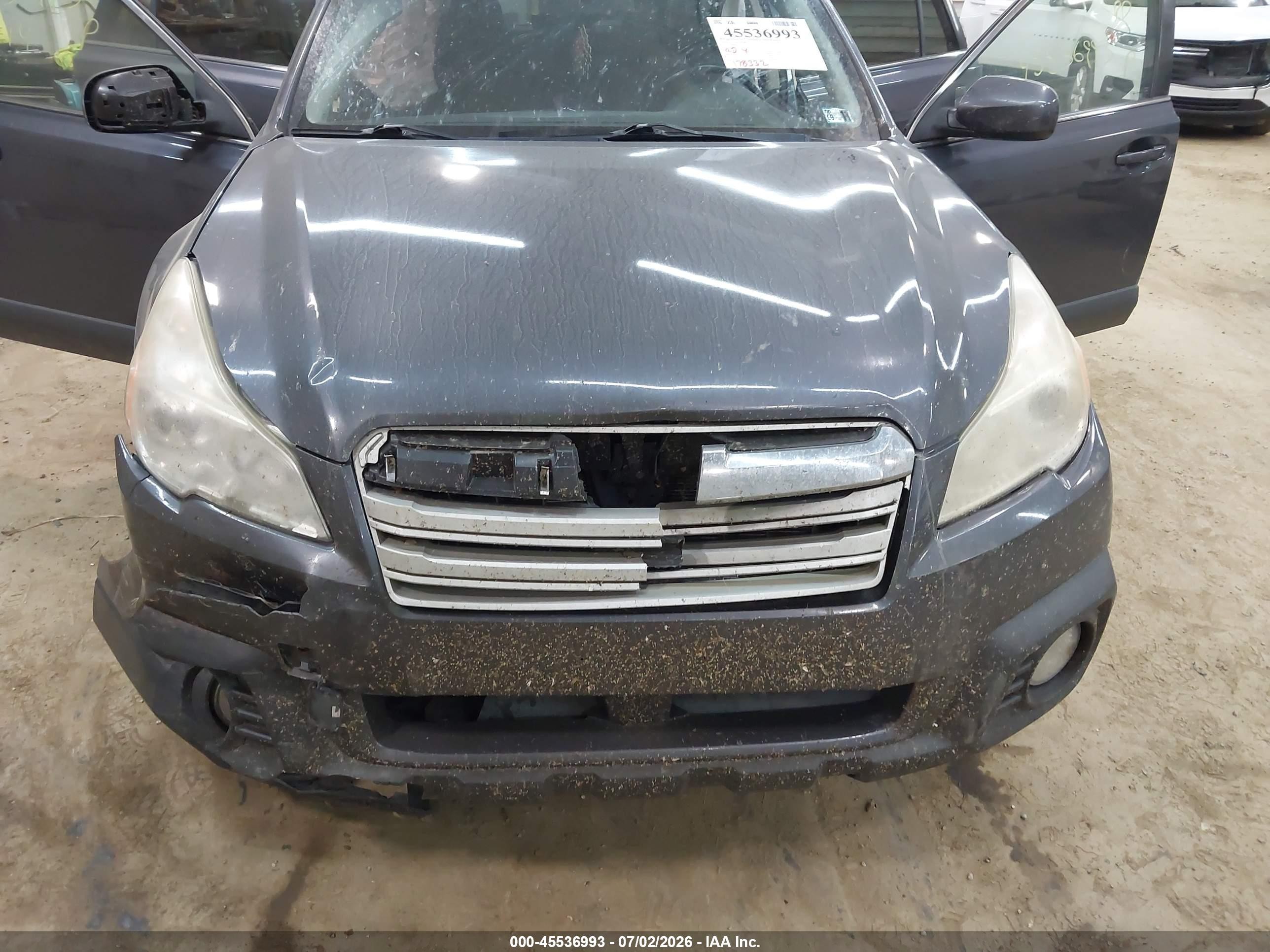 2014 Subaru Outback 2.5i Premium Gray vin: 4S4BRBCC3E3241116