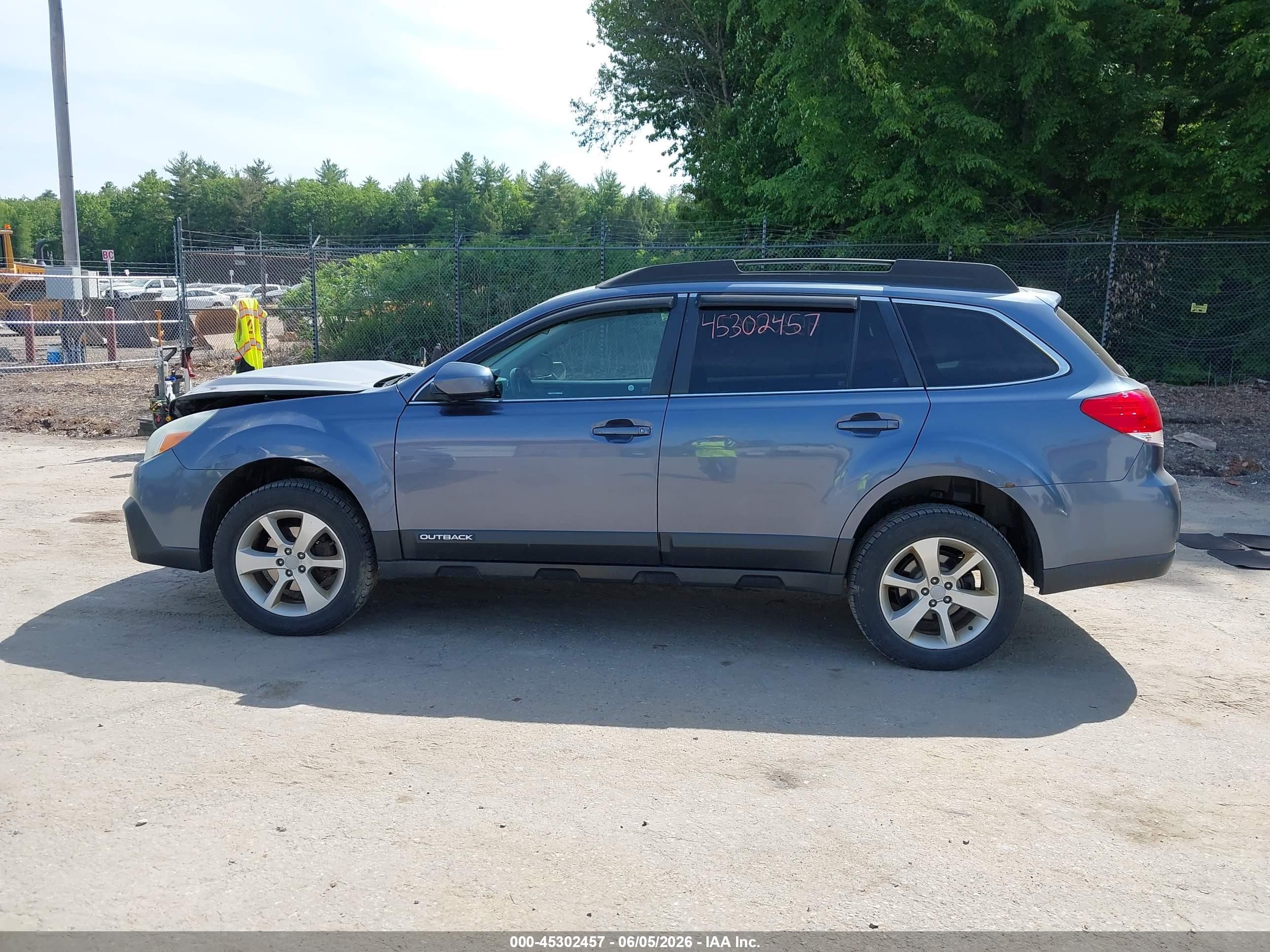 2014 Subaru Outback 2.5i Premium Blue vin: 4S4BRBCC3E3270681