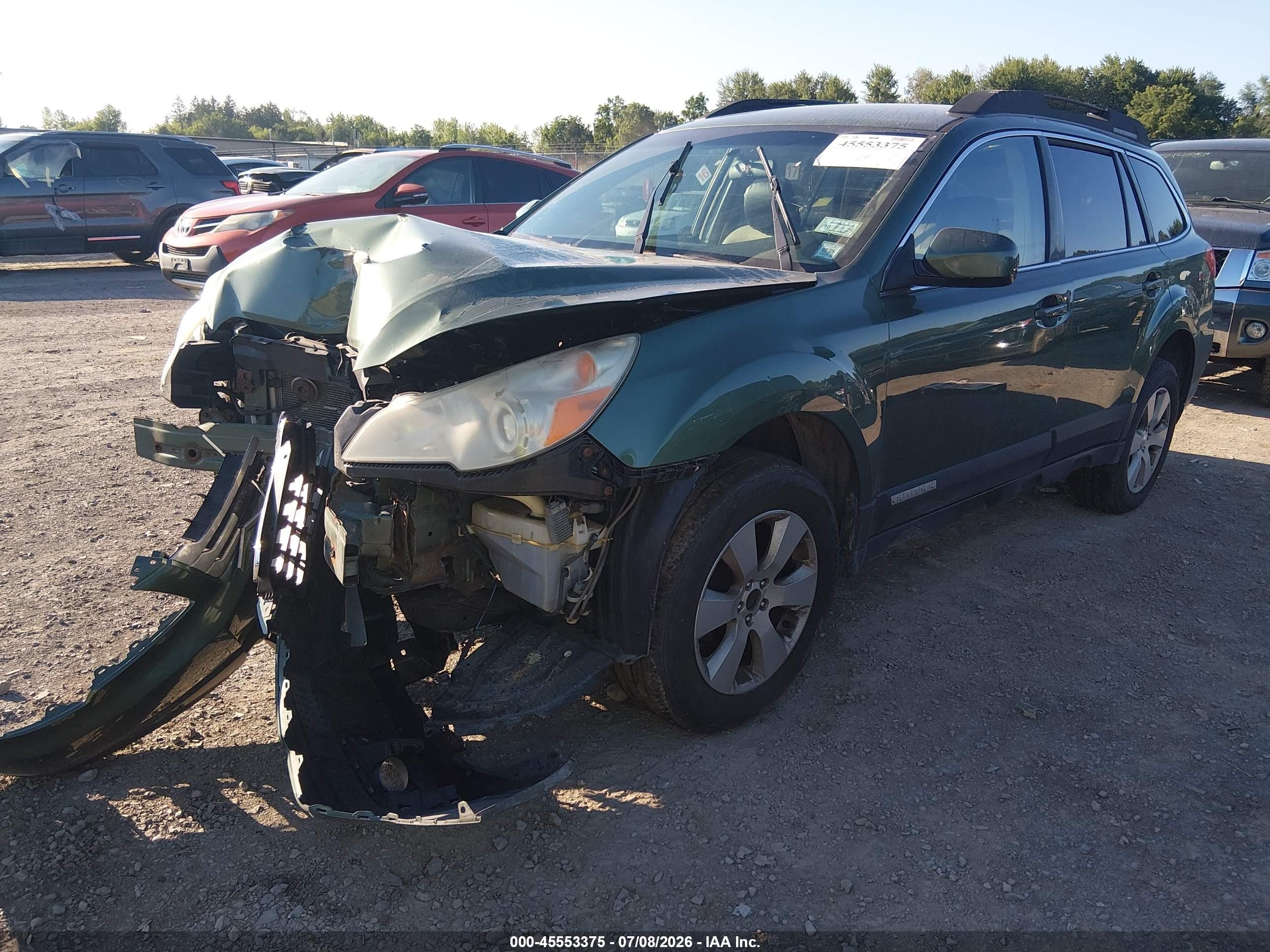 2011 Subaru Outback 2.5i Premium Green vin: 4S4BRBCC4B3353323