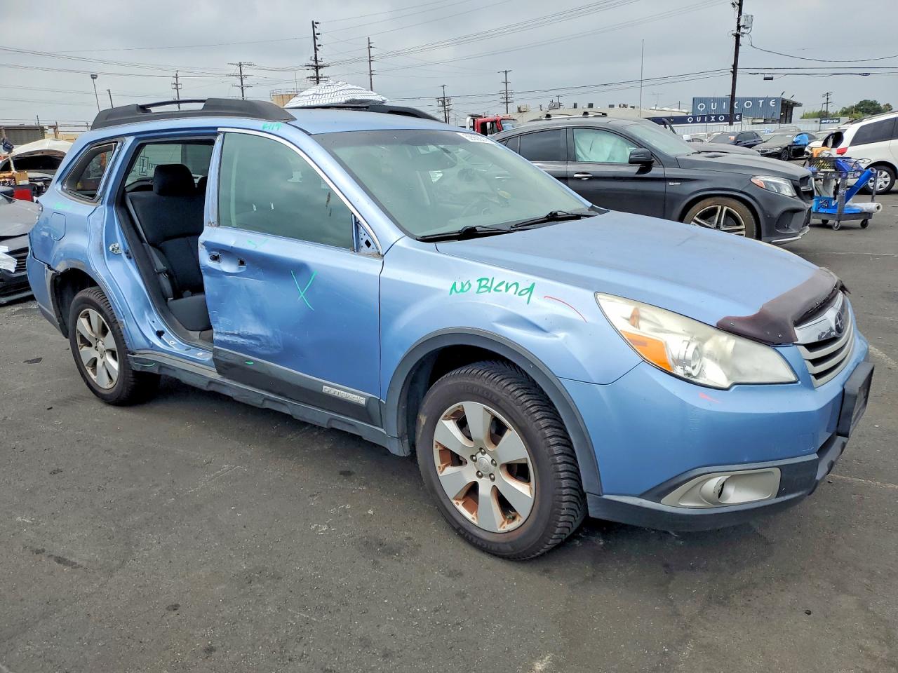 2011 Subaru Outback 2.5i Premium Синий vin: 4S4BRBCC4B3424262