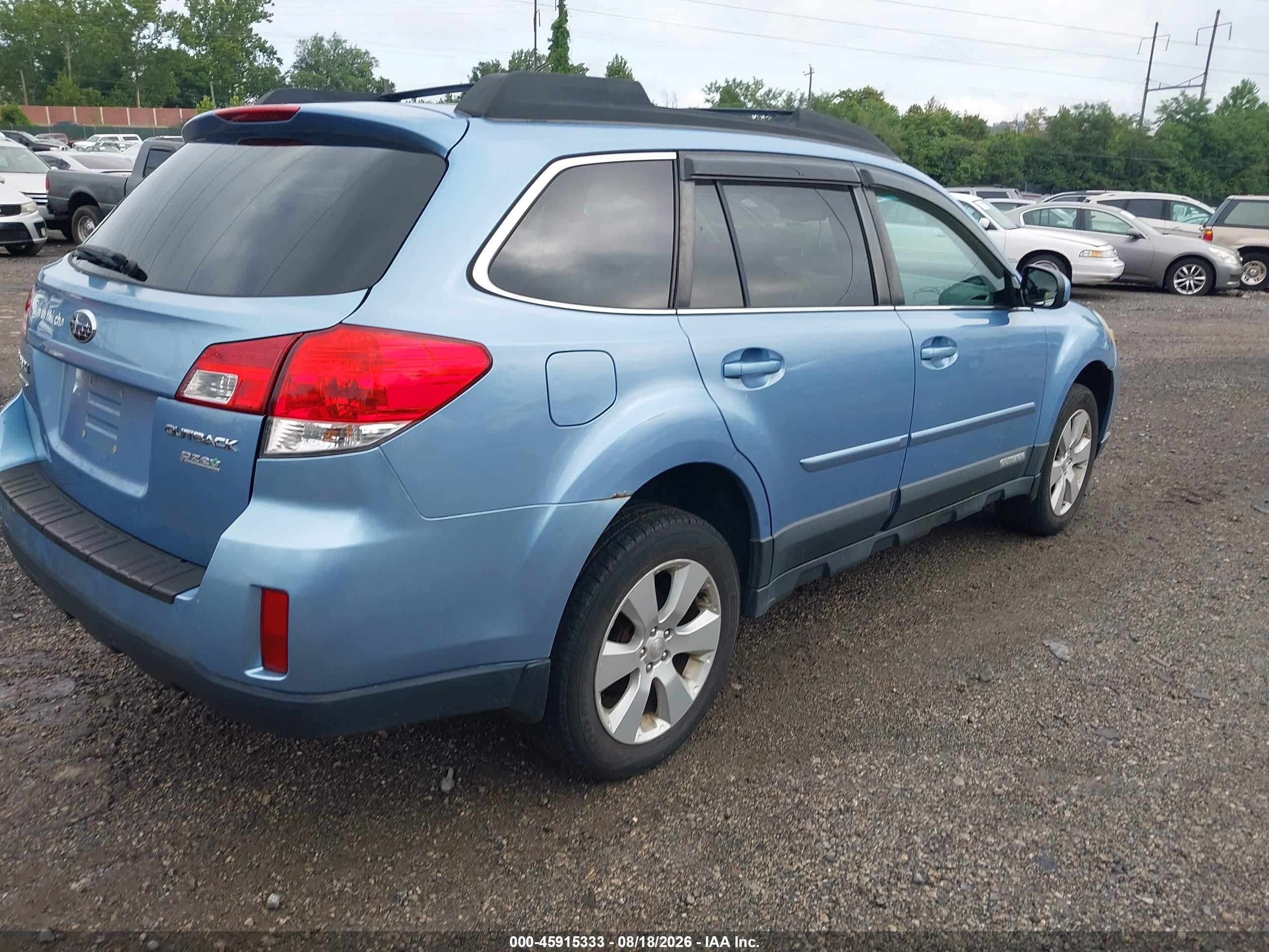 2012 Subaru Outback 2.5i Premium Blue vin: 4S4BRBCC4C3206338