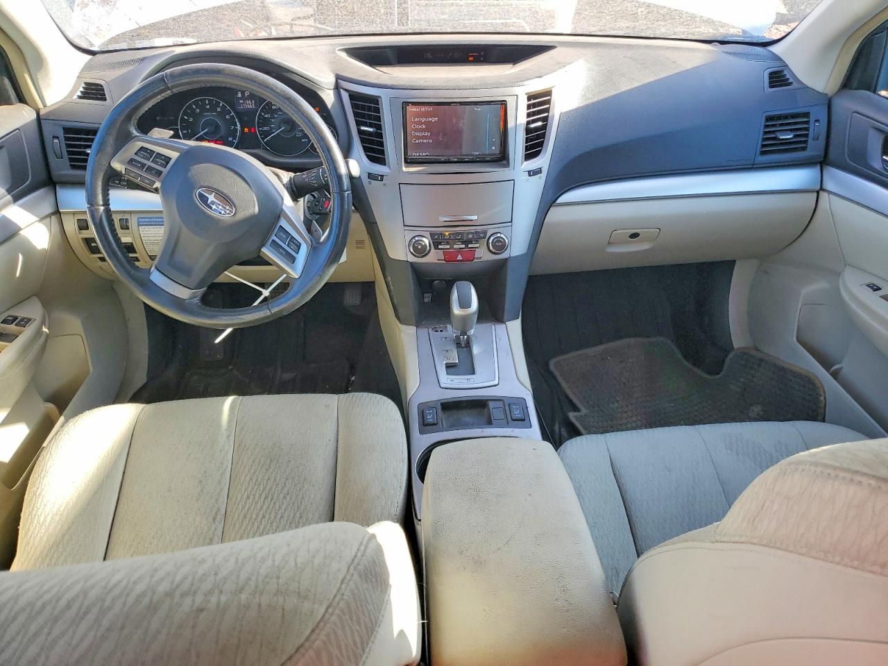 2012 Subaru Outback 2.5i Premium White vin: 4S4BRBCC4C3209658
